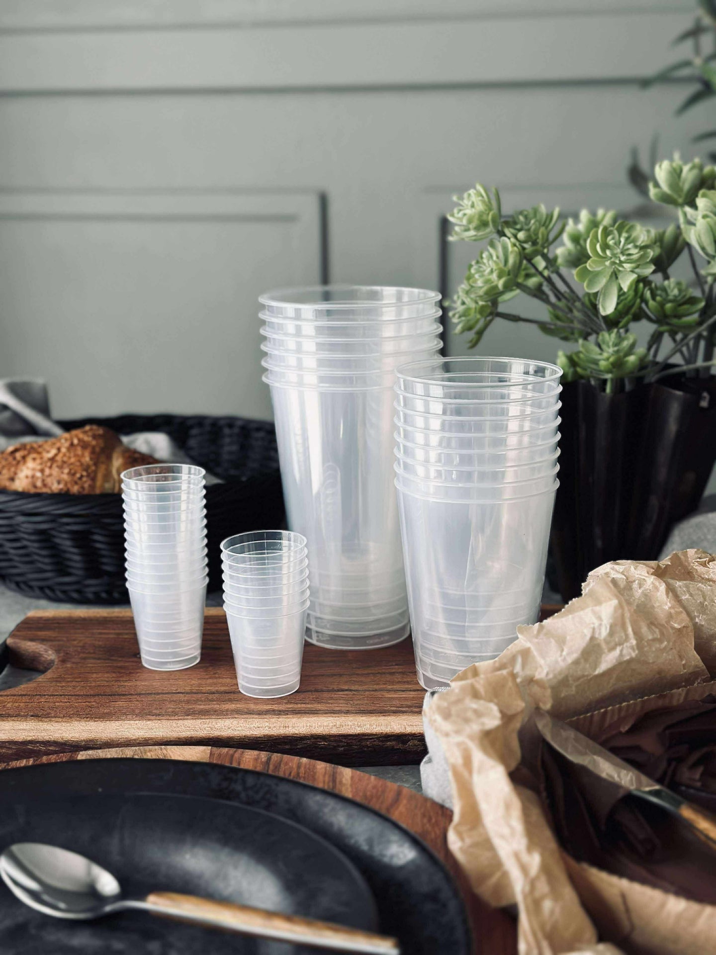 Gjenbrukbare ølglass 25 cl - 6stk.