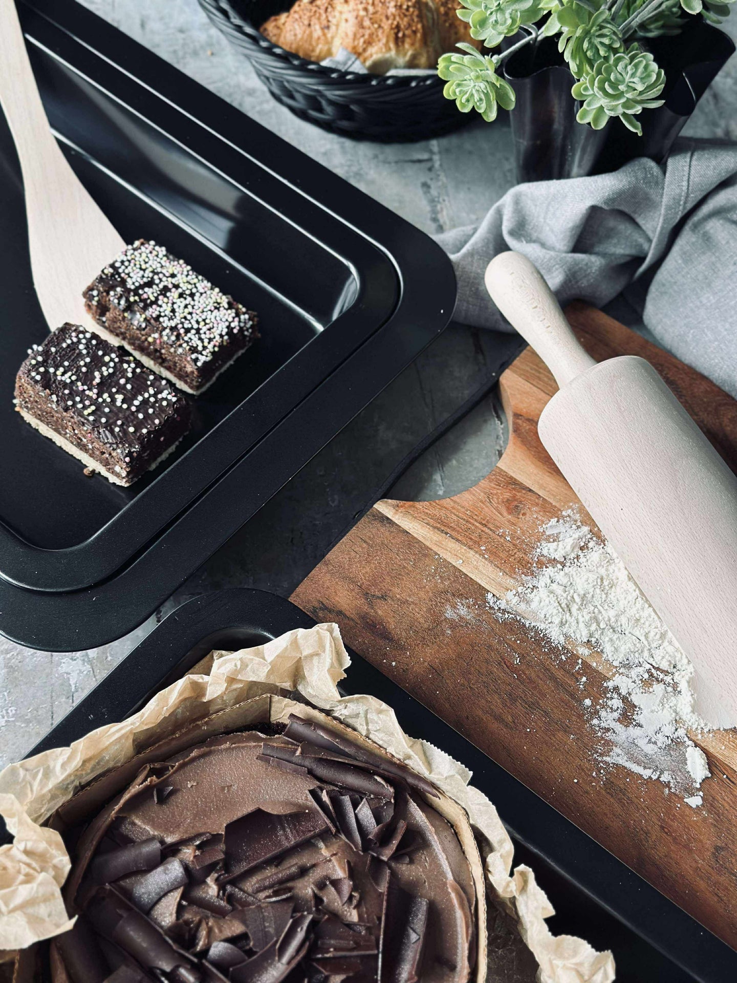 Langpannesett med 3 stk. Non-stick