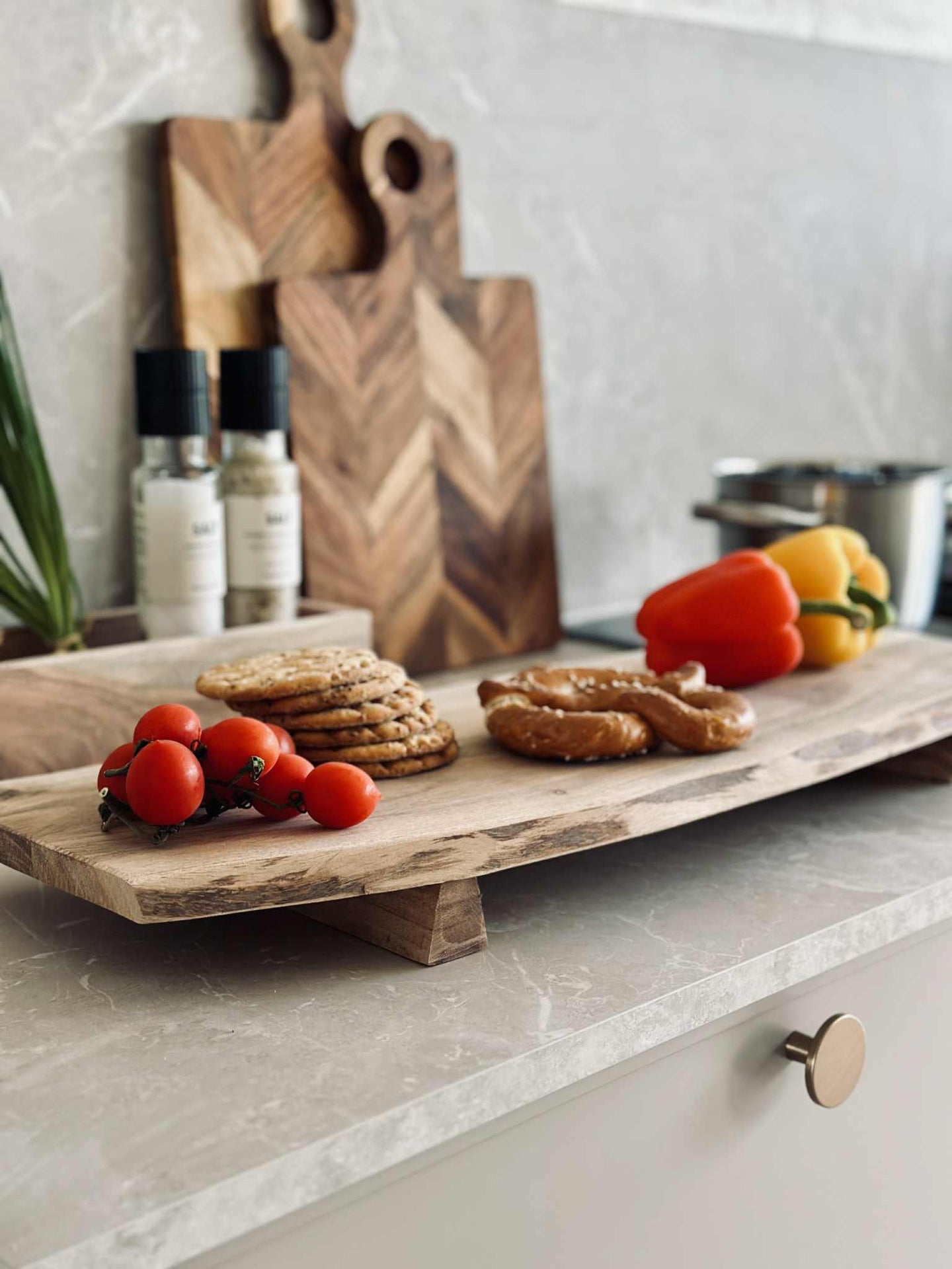 Serveringsbrett med ben 65 cm