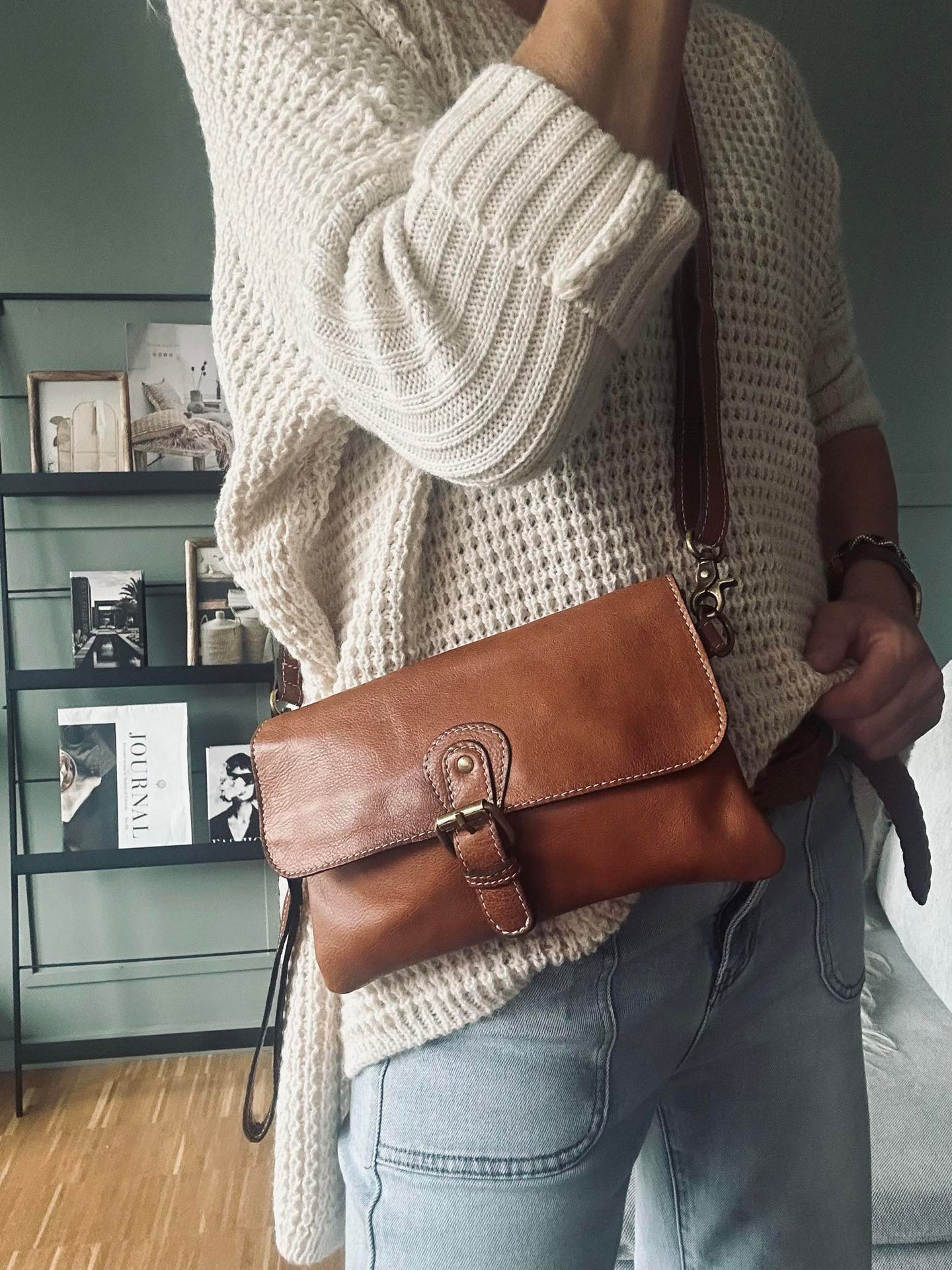 Clutch Jodi - Walnut