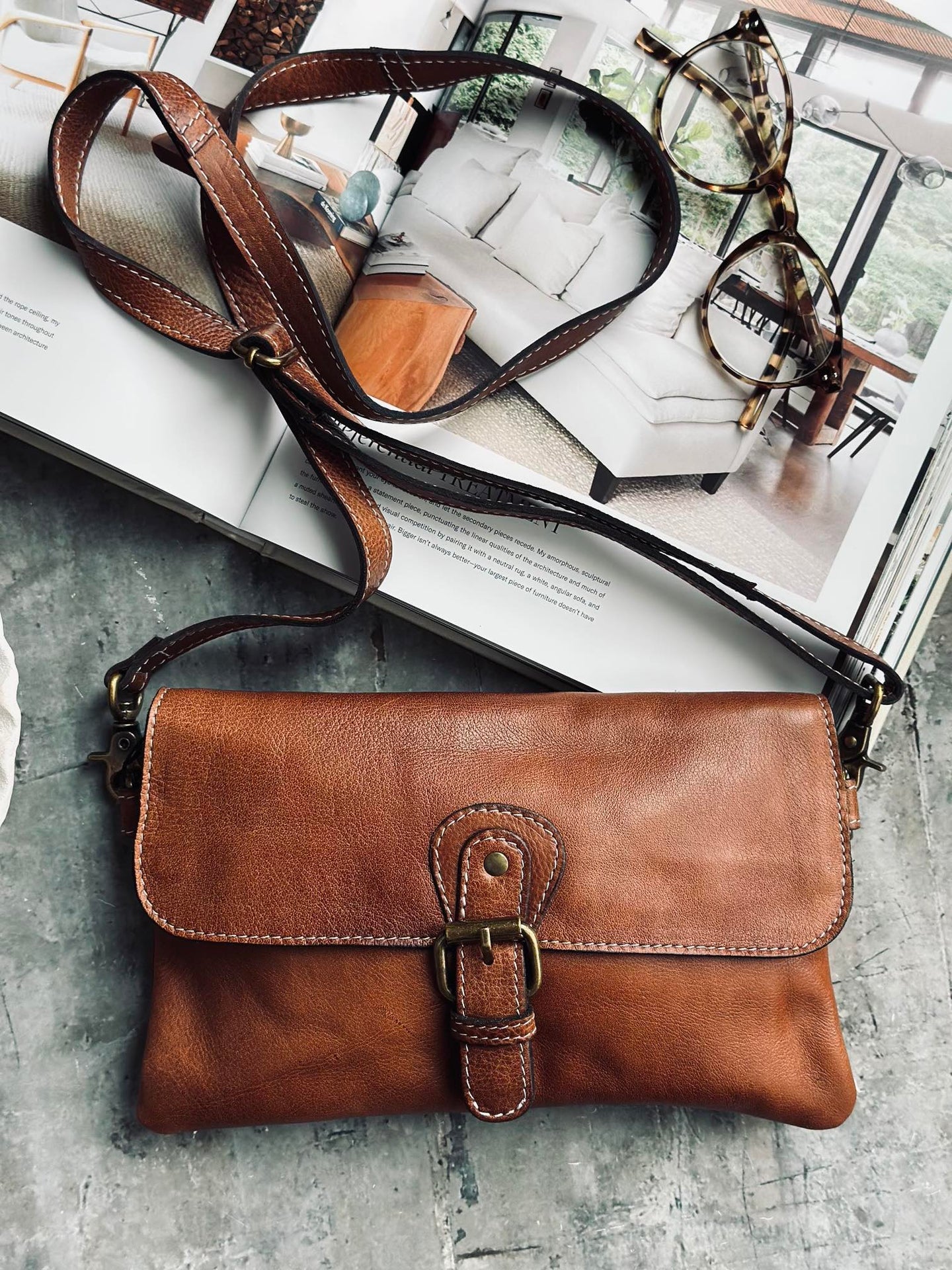 Clutch Jodi - Walnut
