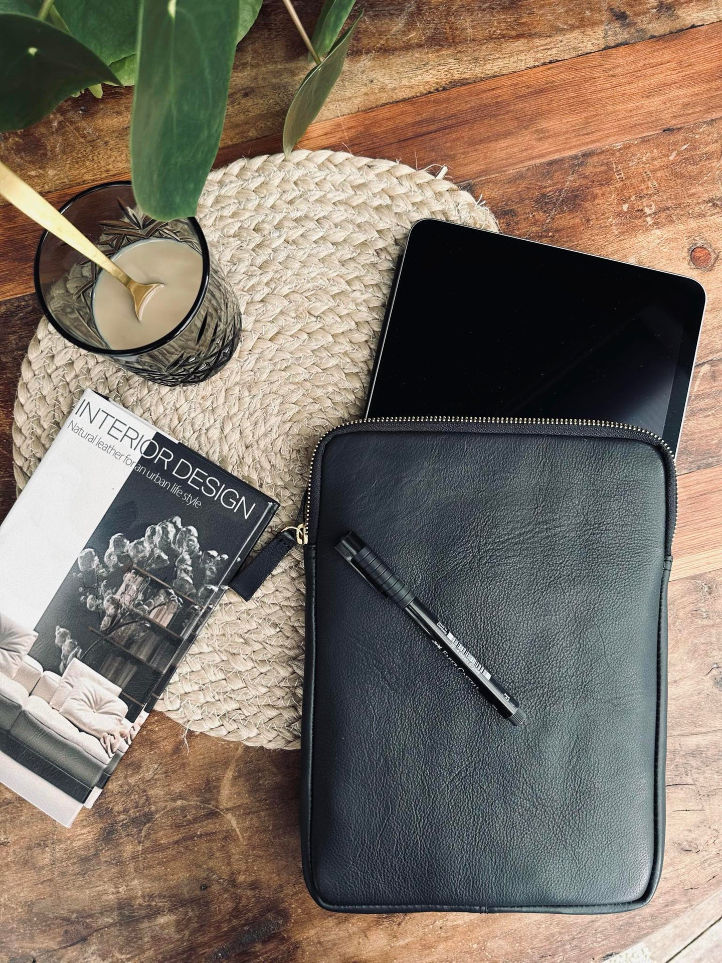 Ipad sleeve - Svart / Gull