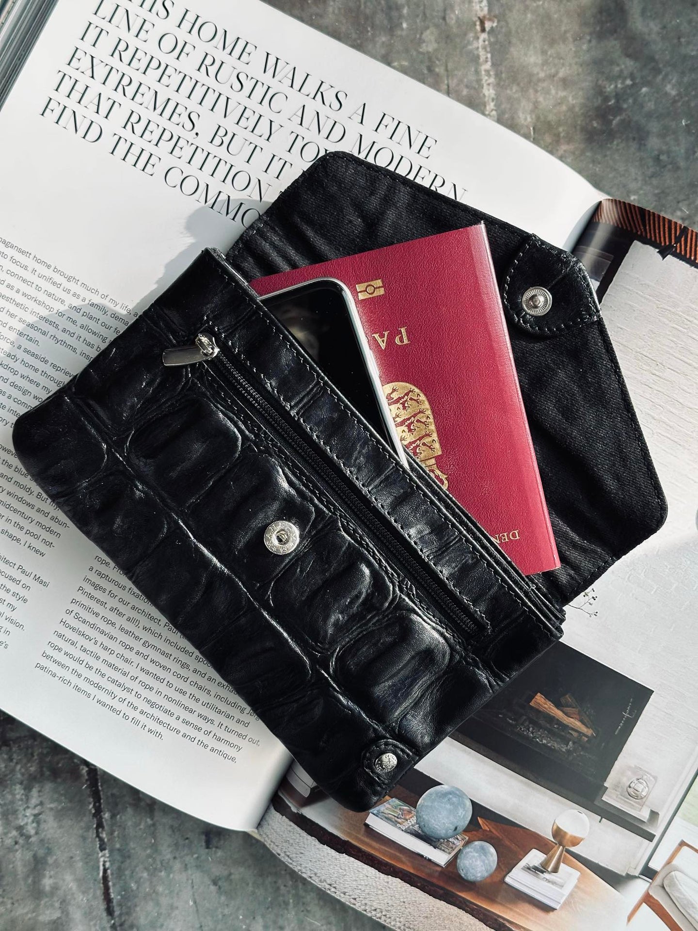 Lommebok Croco deluxe