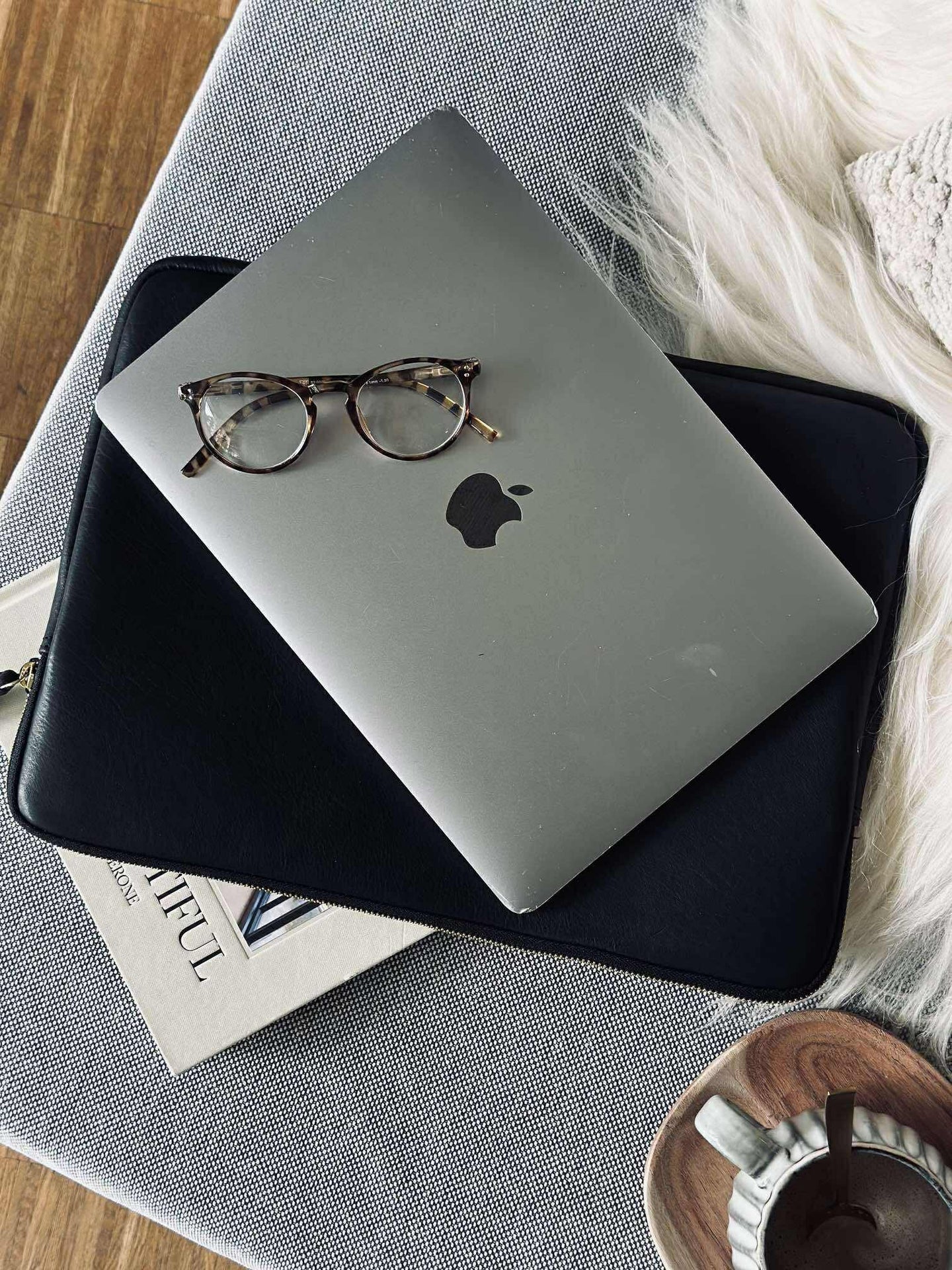 Laptop-sleeve - Svart / Gull