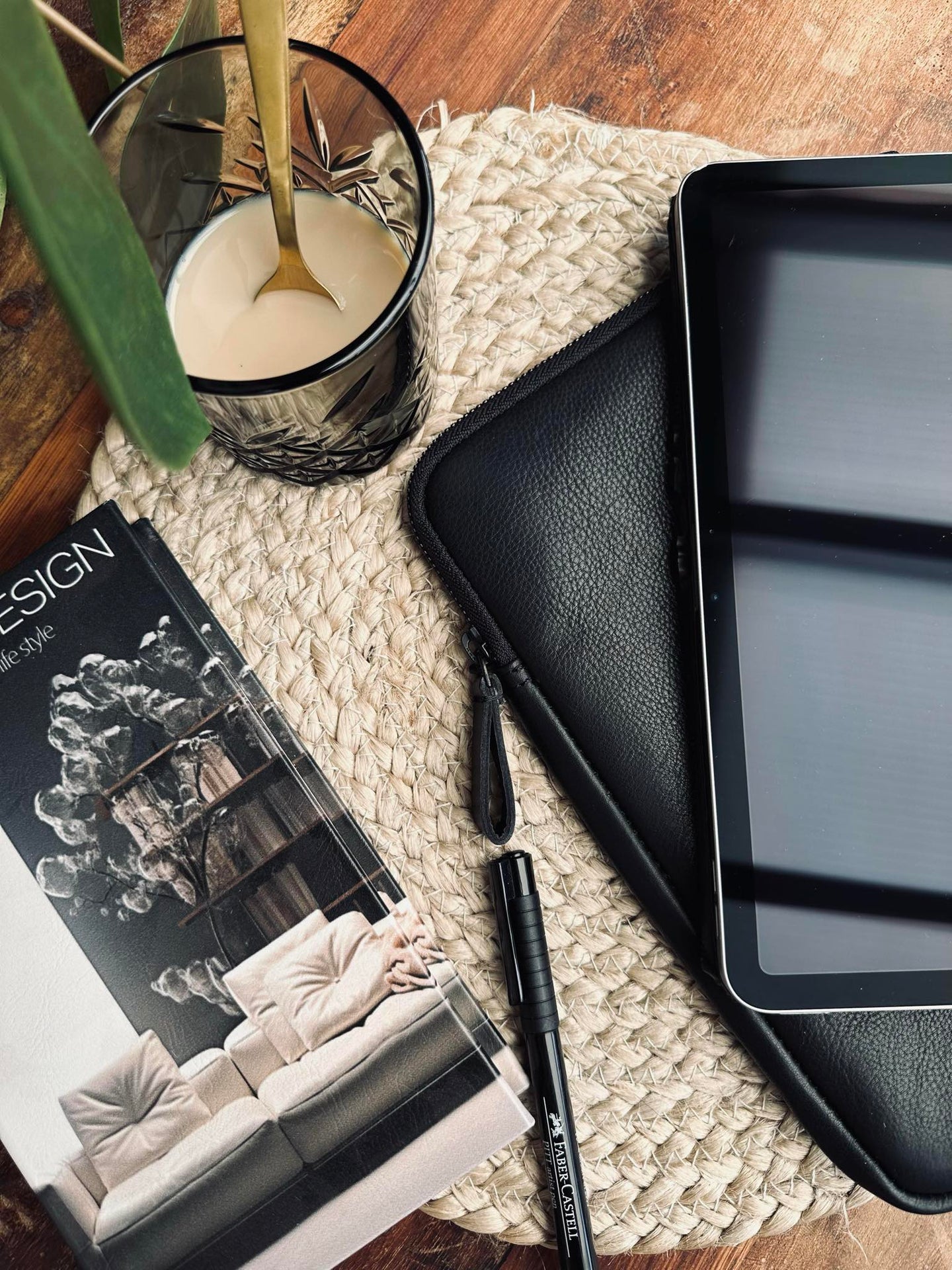 iPad-sleeve - Svart / Svart