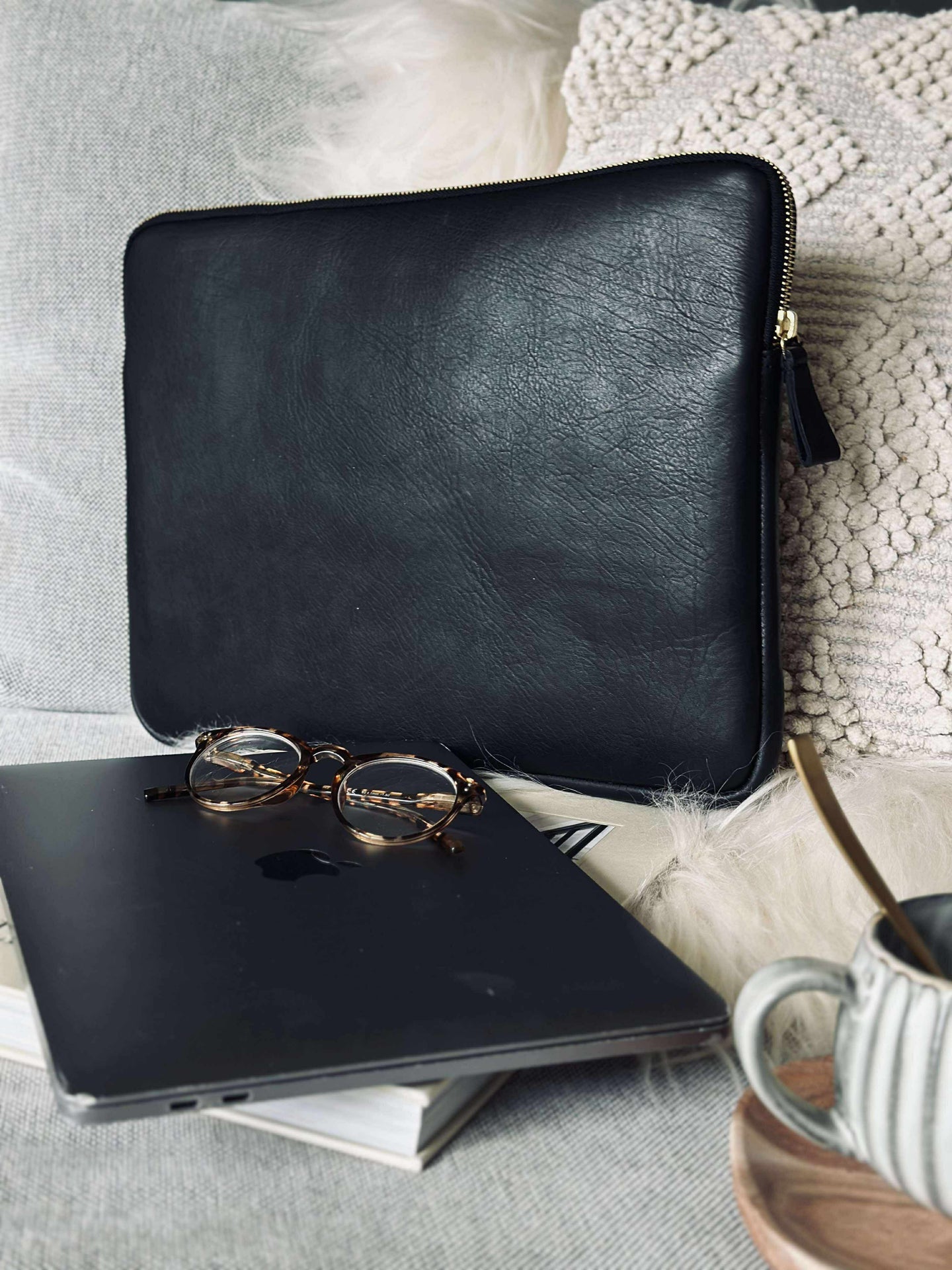 Laptop-sleeve - Svart / Gull