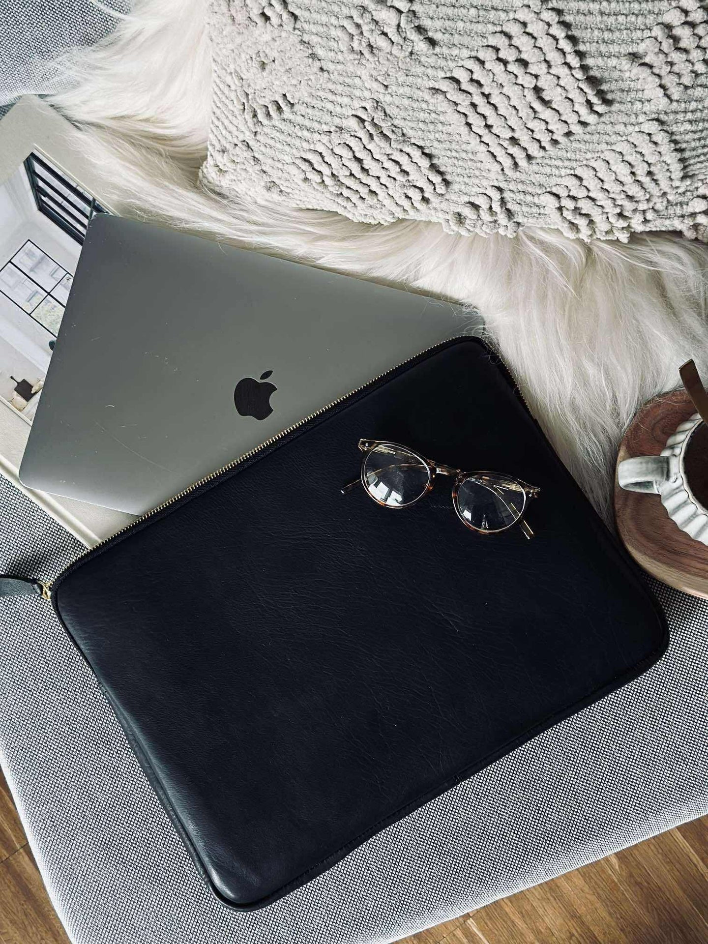 Laptop-sleeve - Svart / Gull