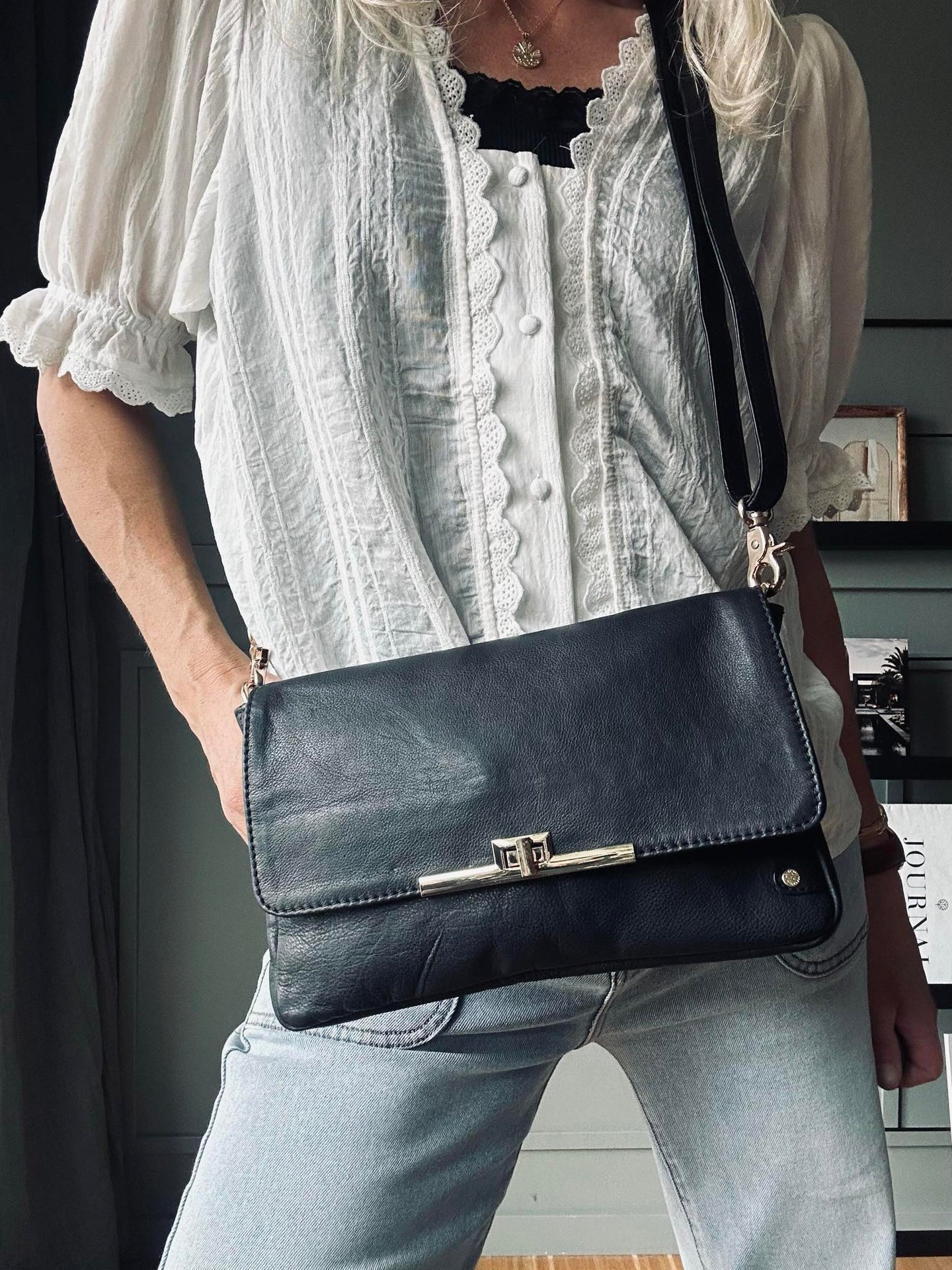 Clutch Elegant svart / gull