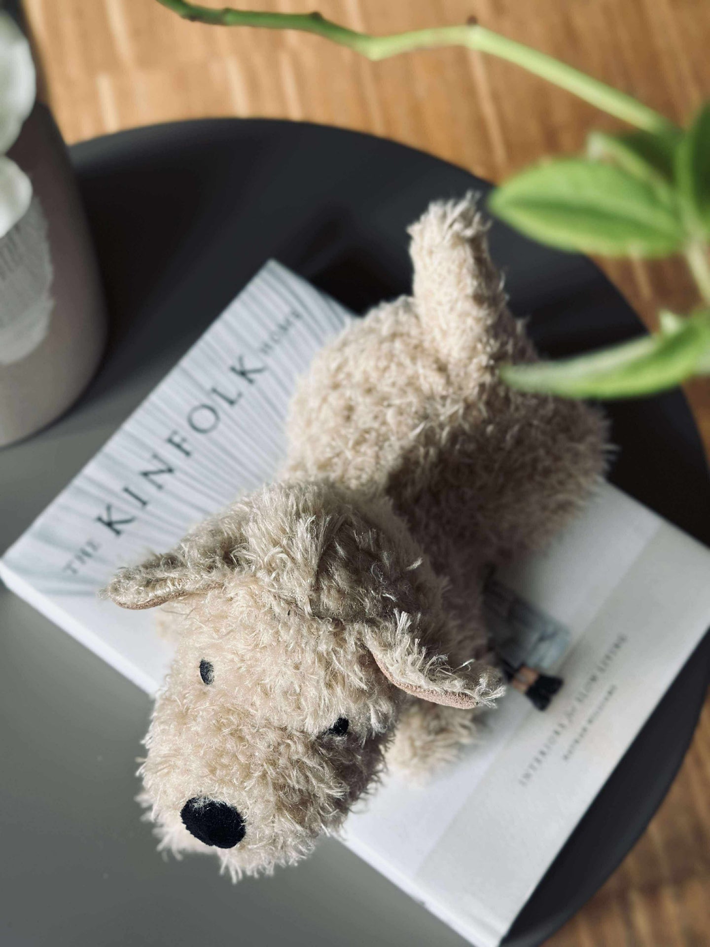 Dørstopper Plysj hund - Beige