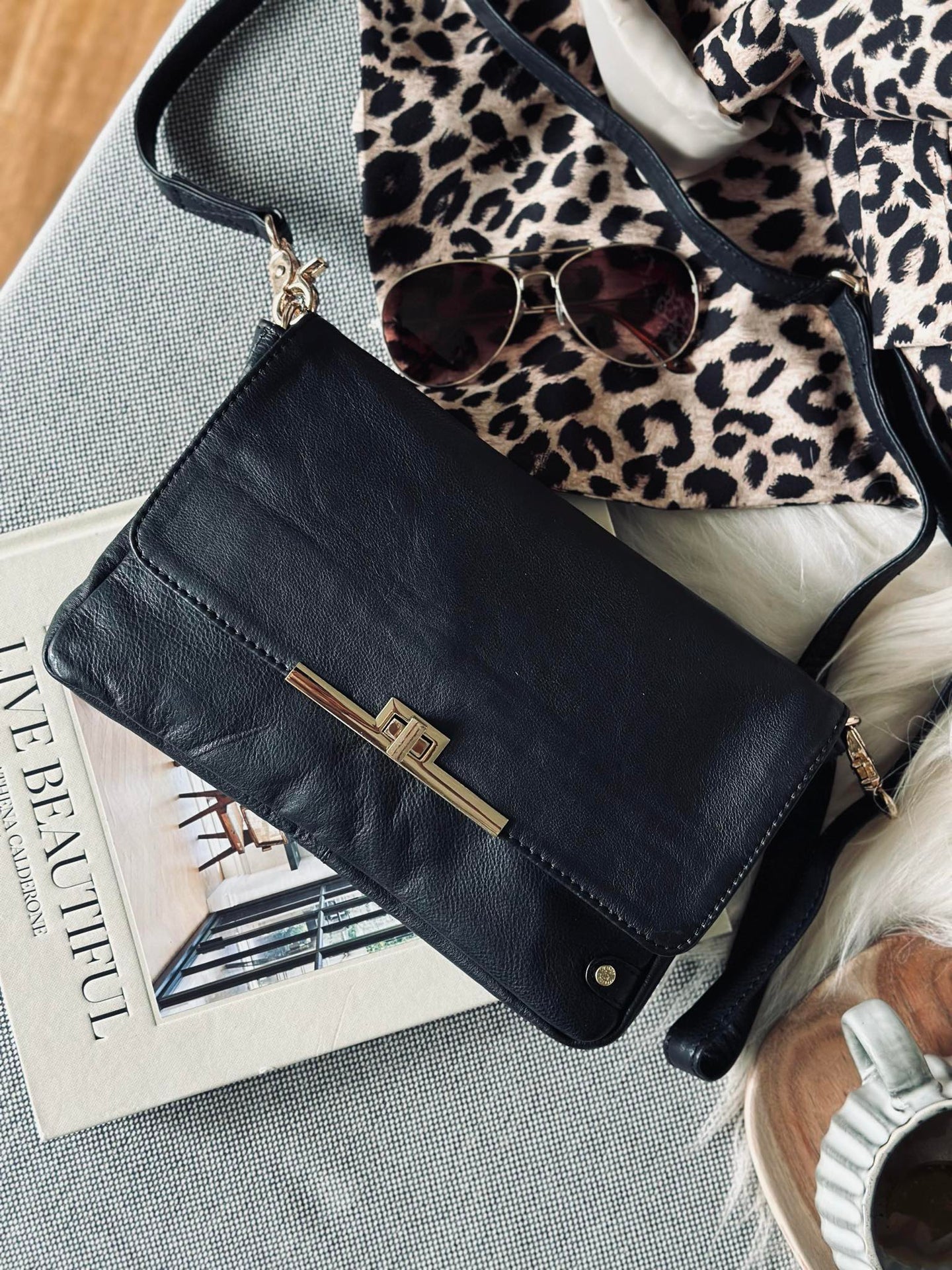 Clutch Elegant svart / gull