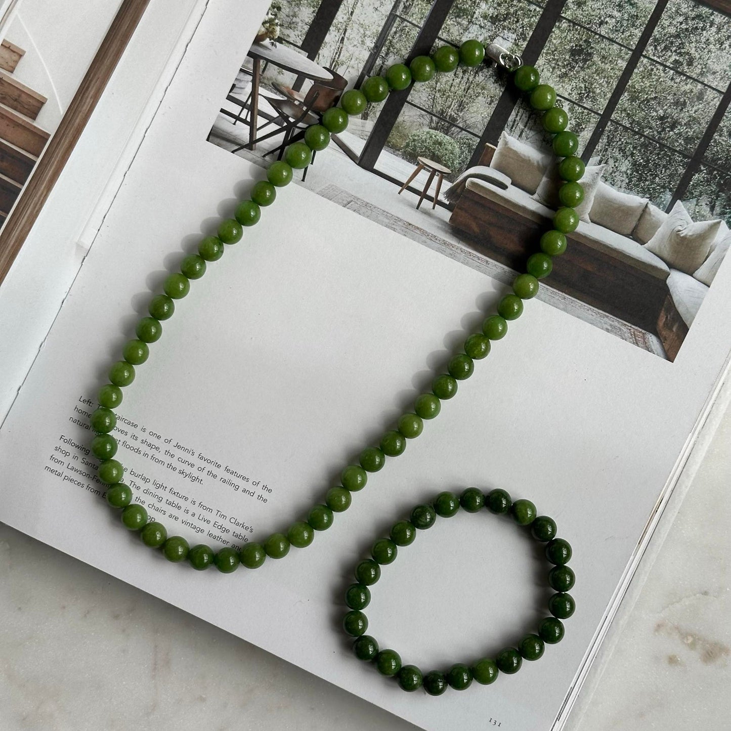 Halskjede Mary Smaragd