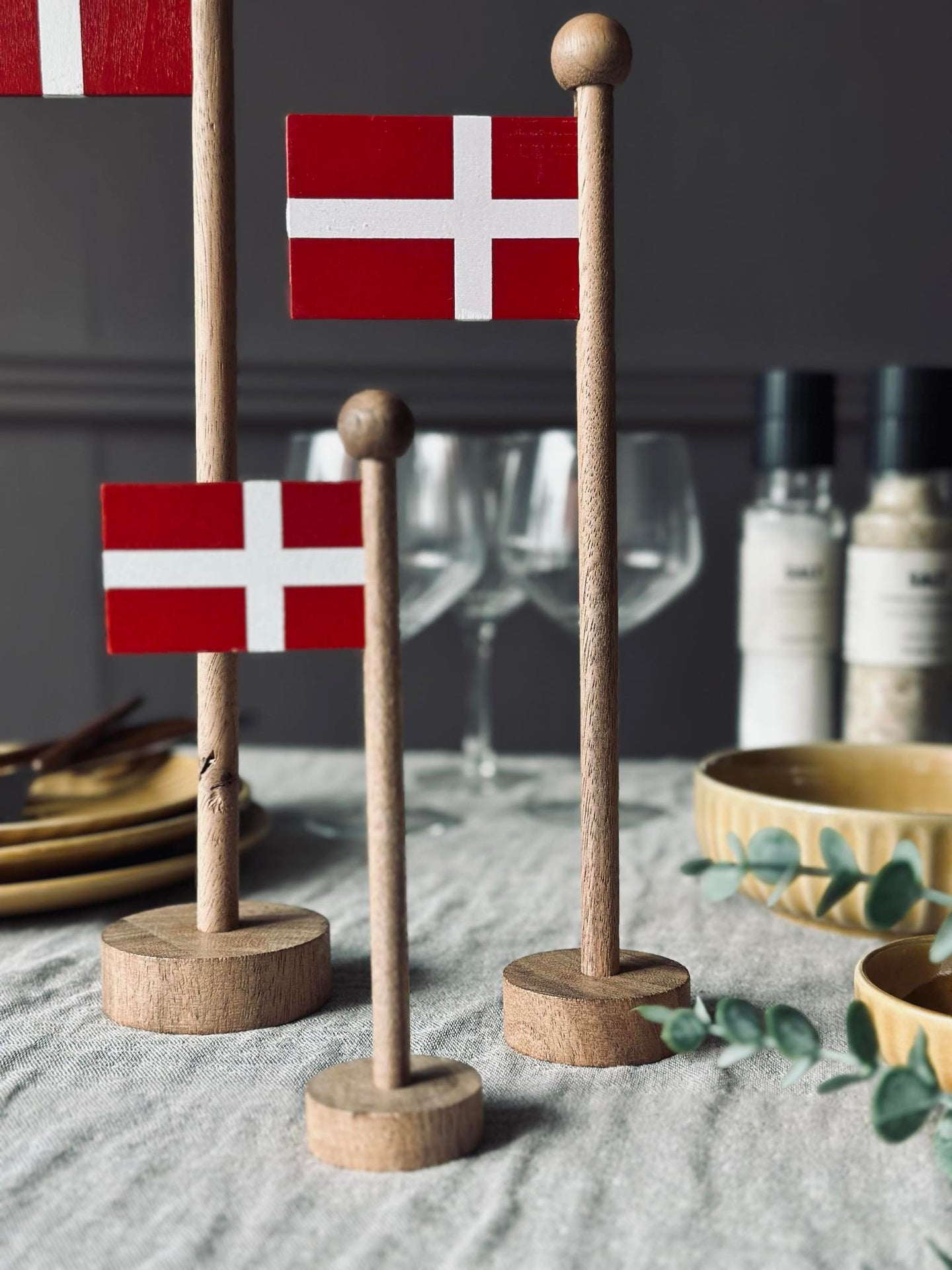 Flagg Dannebrog tre - Flere størrelser