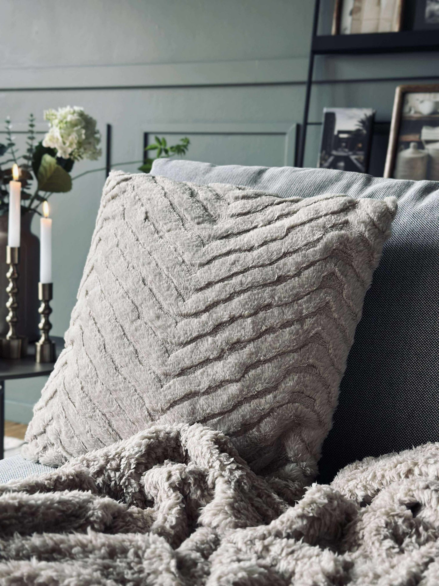 Pute med fyll - Beige