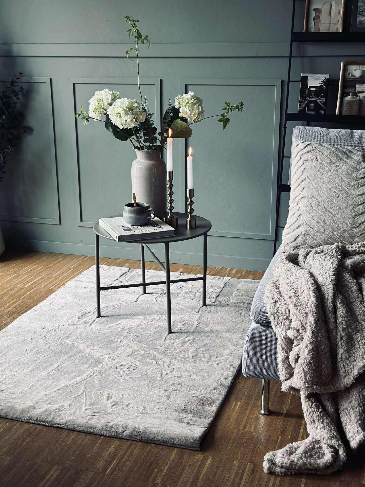 Gulvteppe Plys - dark beige