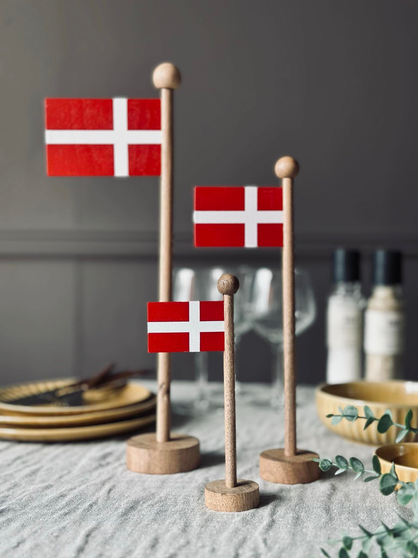 Flagg Dannebrog tre - Flere størrelser