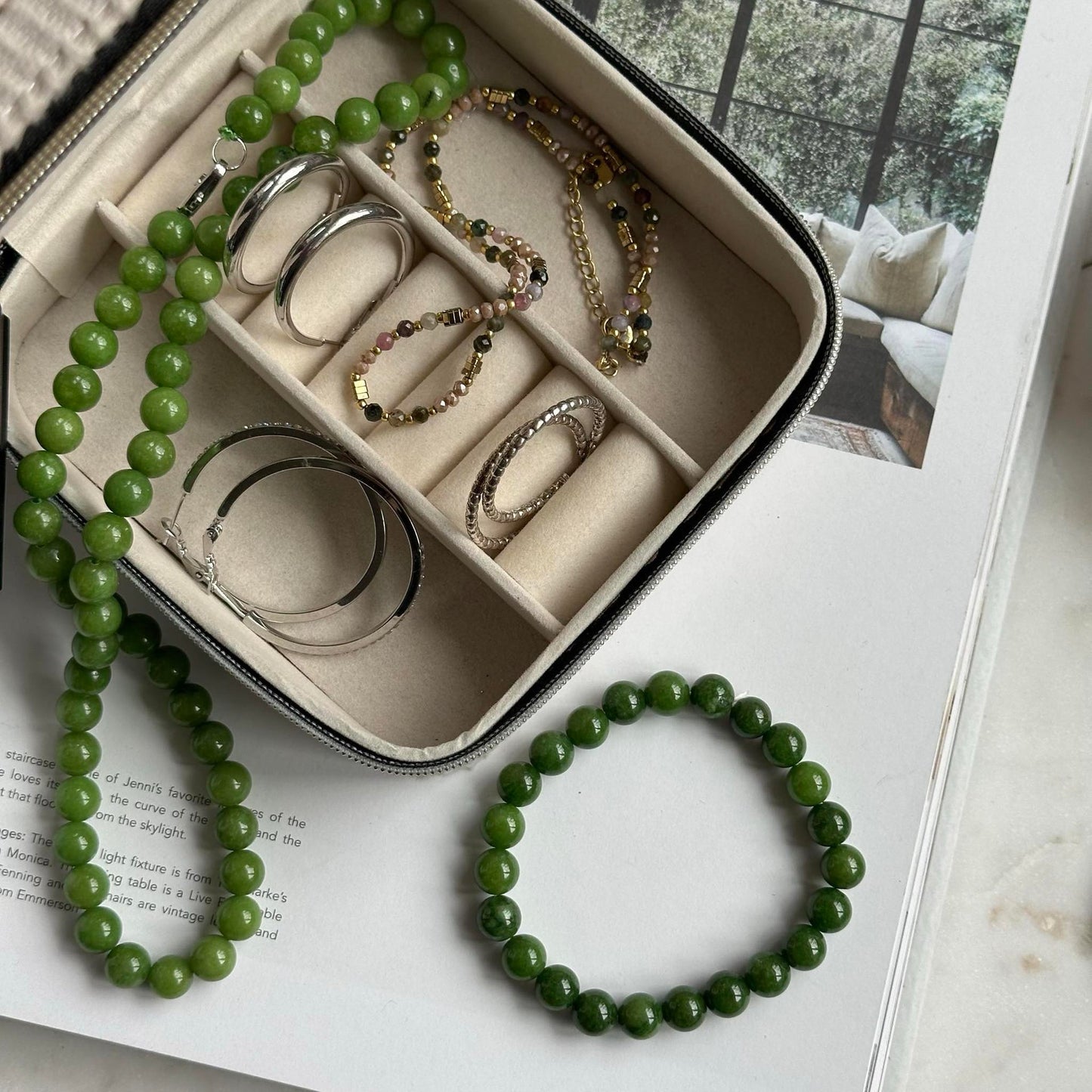 Halskjede Mary Smaragd