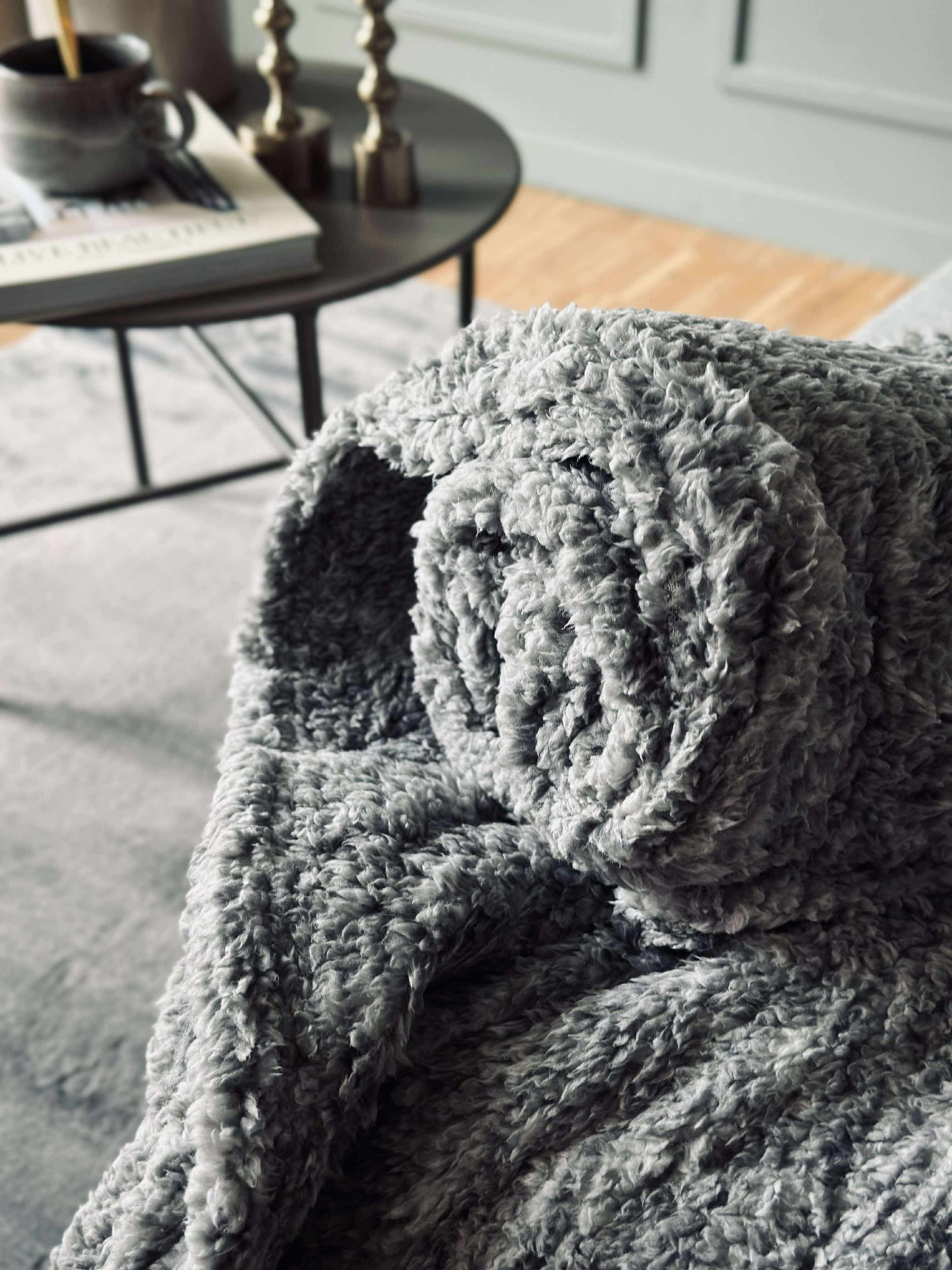 Pledd 150x200cm - Grey ultra soft