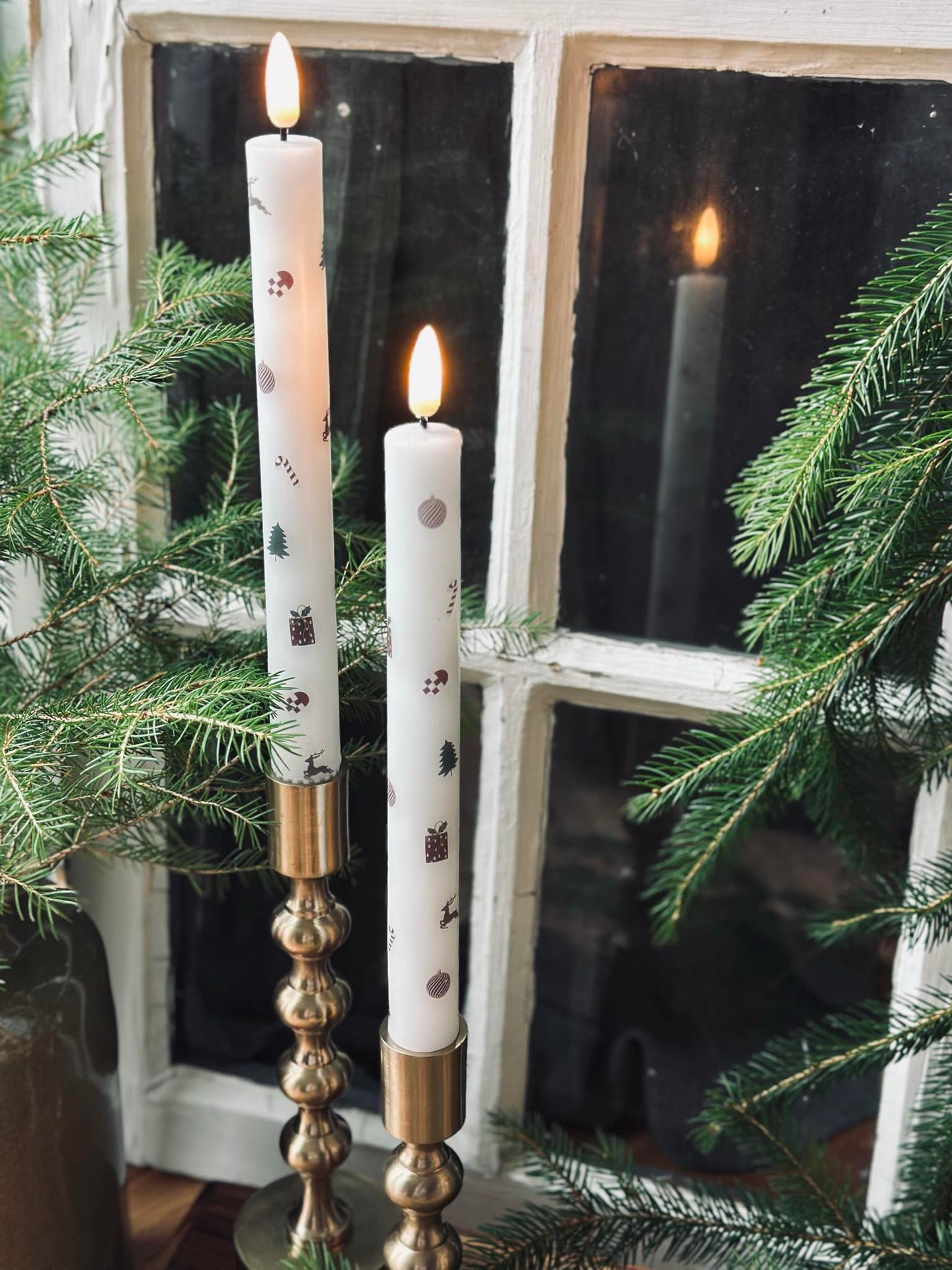 LED Stakelys 2 stk - Julemotiv