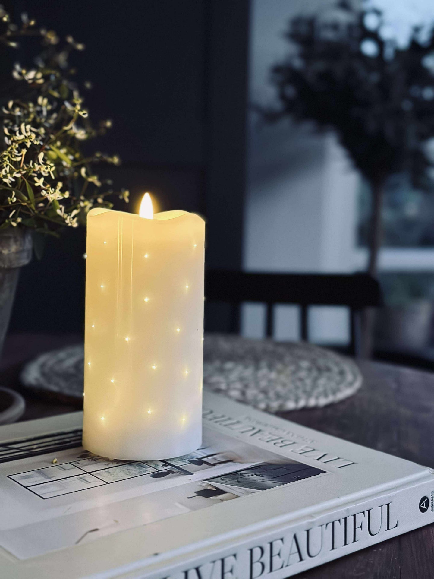 LED Blokklys Hvit GLIMT 15cm