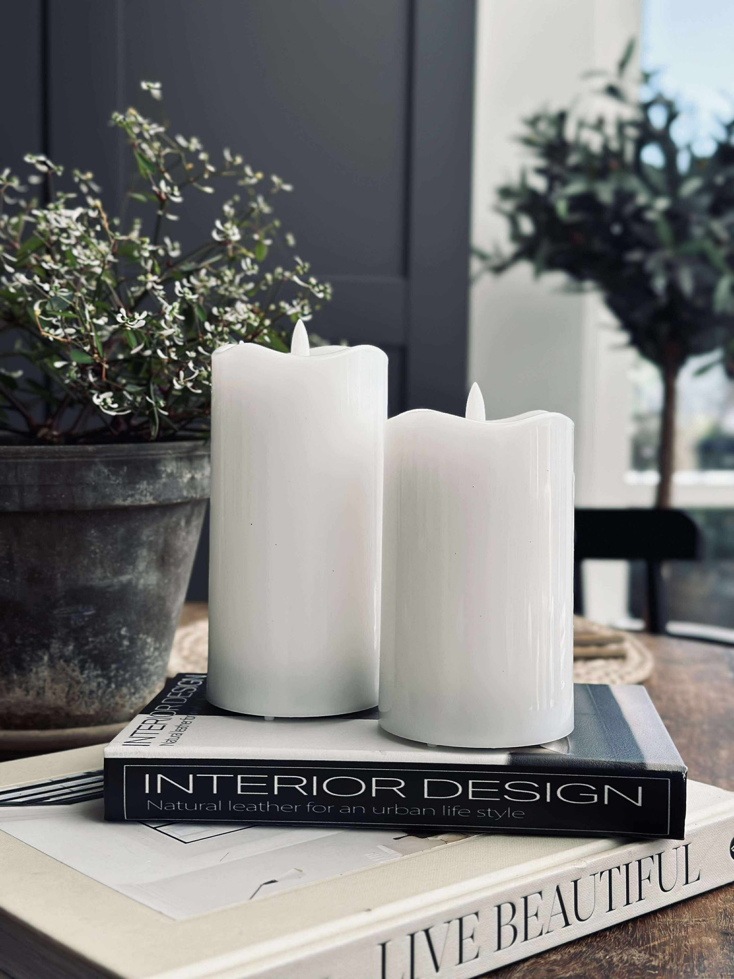 LED Blokklys Hvit TWINKLE - 12,5cm