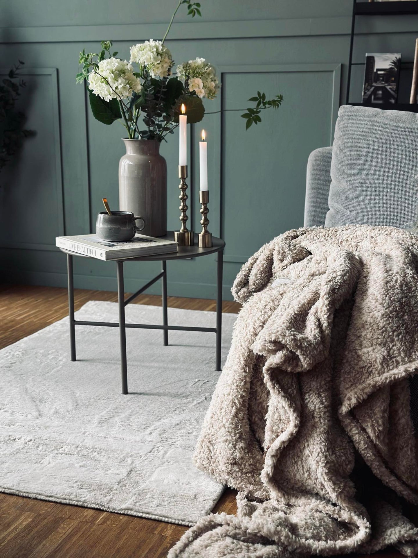 Pledd 150x200cm - Beige ultra soft
