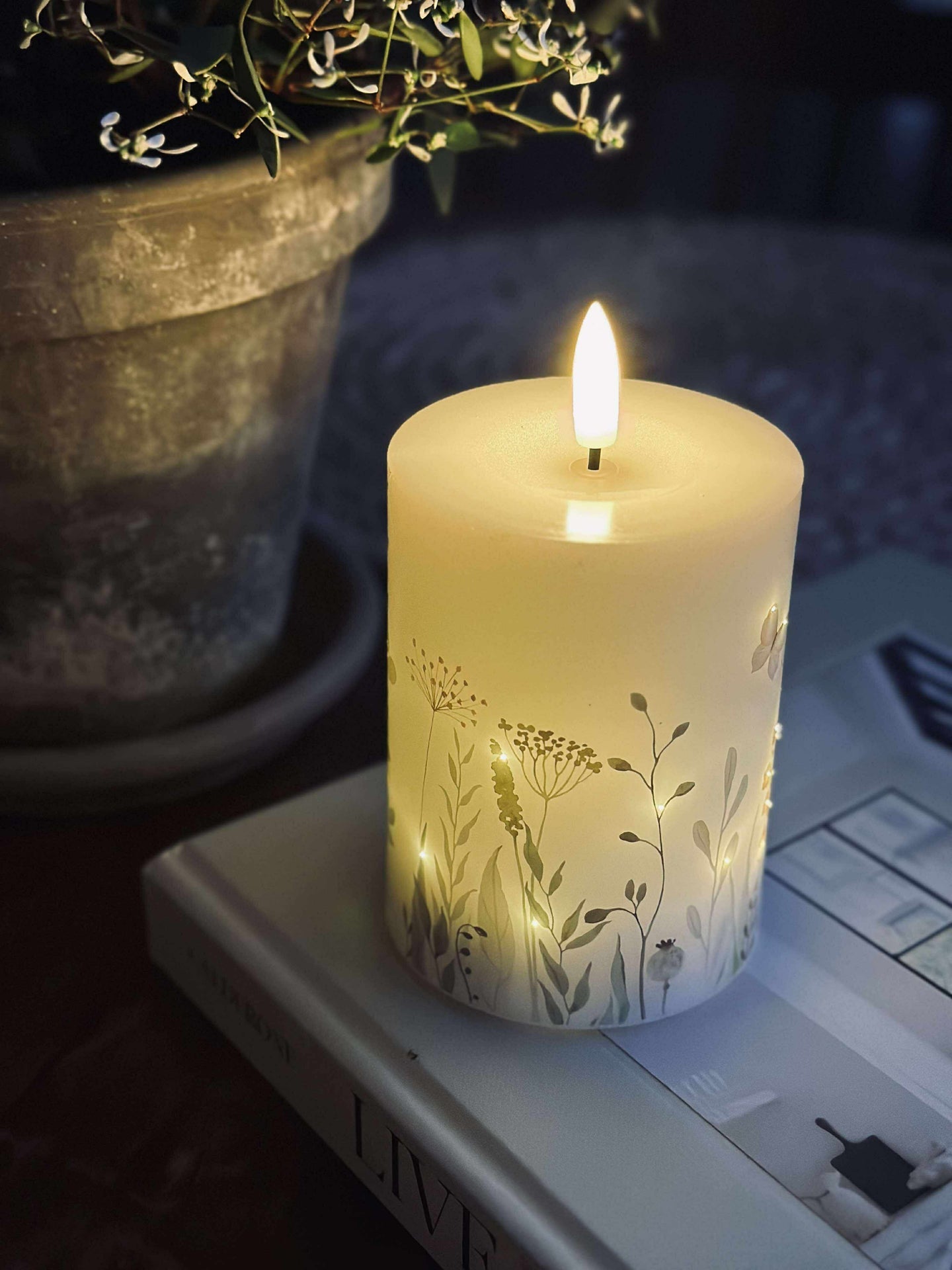 LED blokklys Twinkle wild flora
