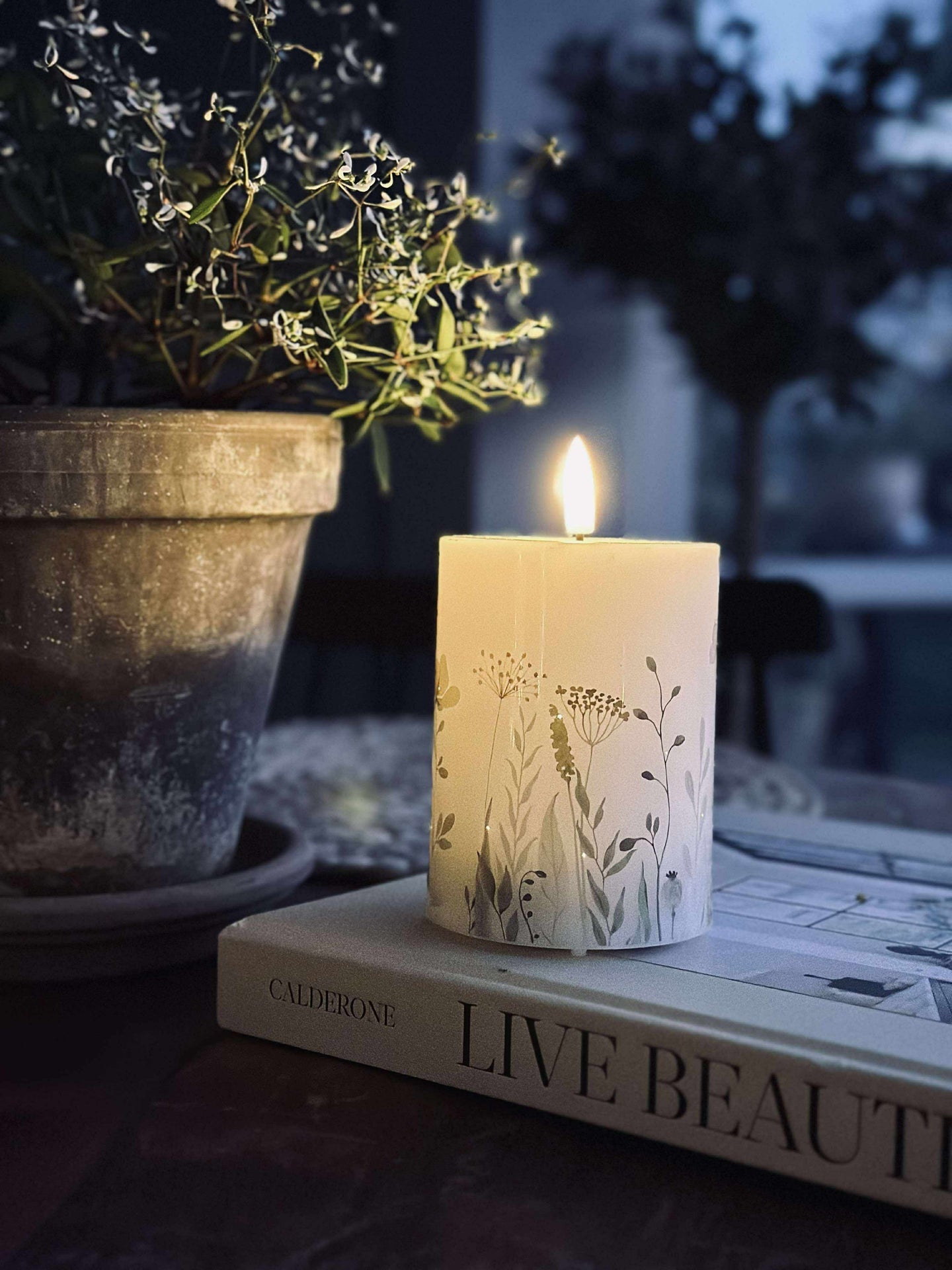 LED blokklys Twinkle wild flora