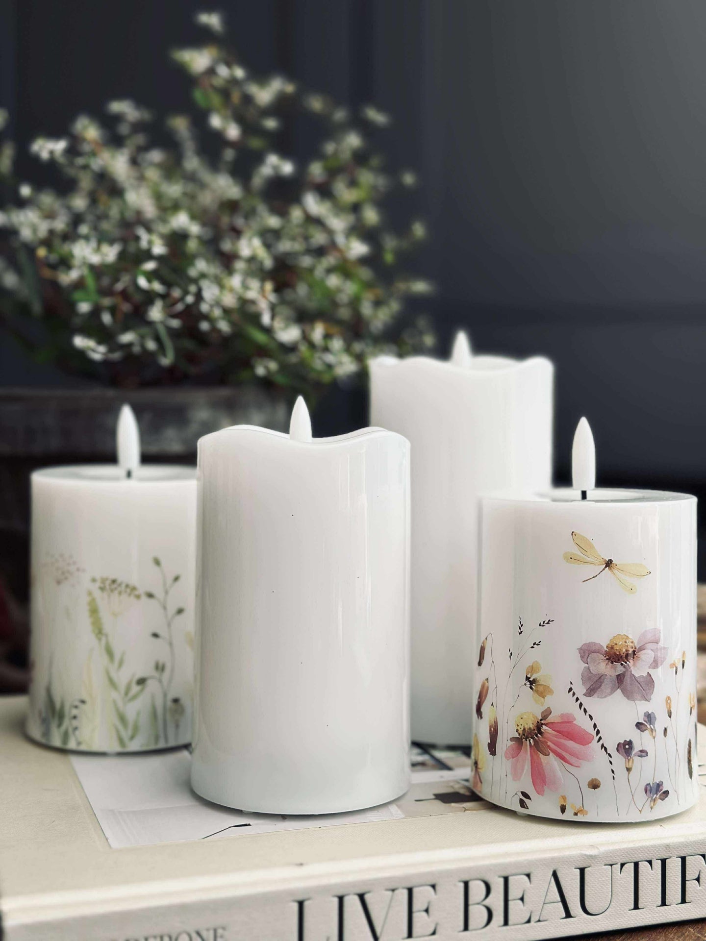 LED blokklys Twinkle wild flora