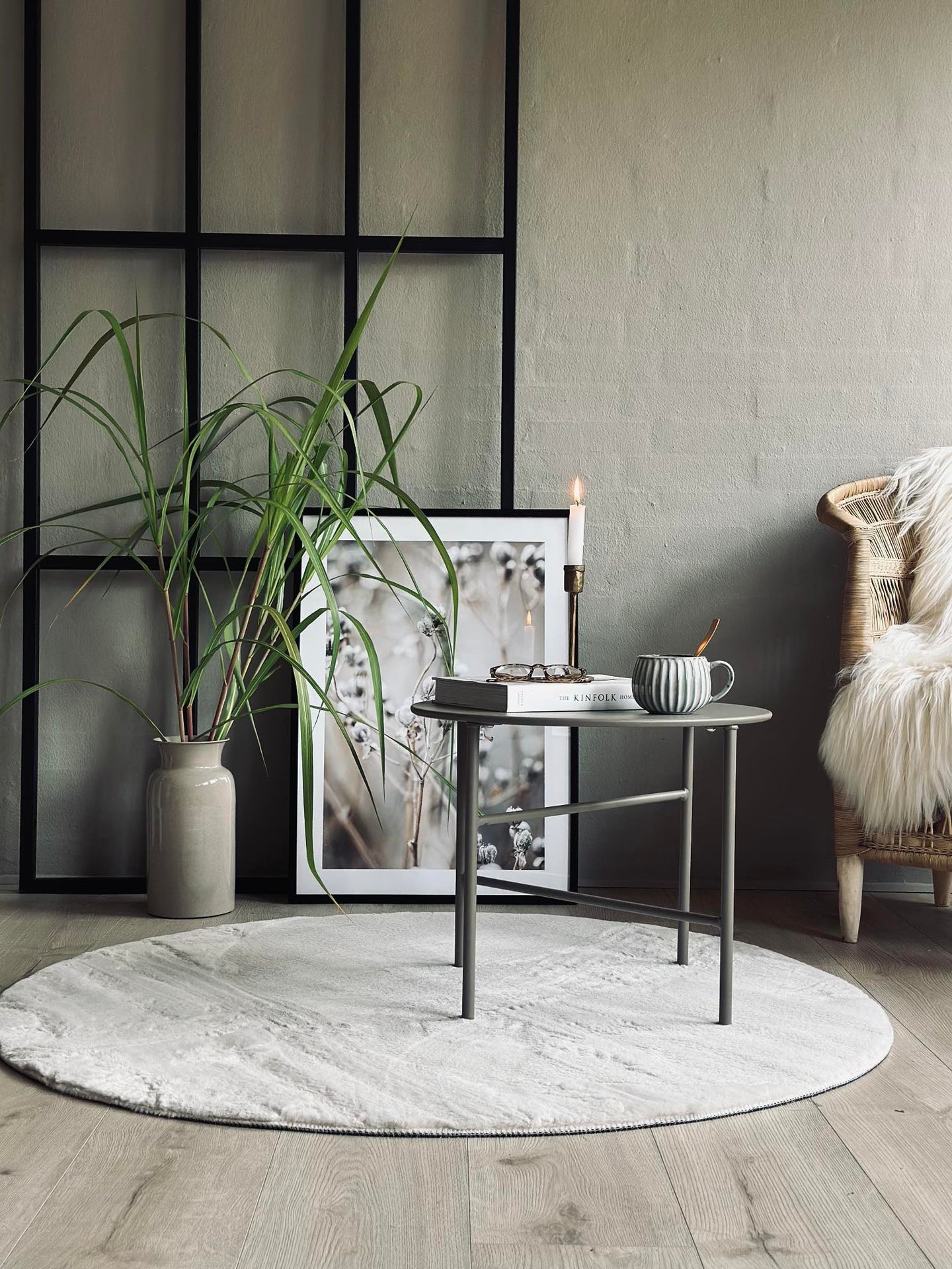 Gulvteppe Plys - Beige