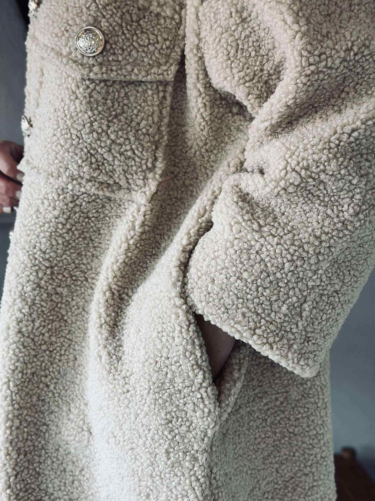 Jakke Teddy Lois beige