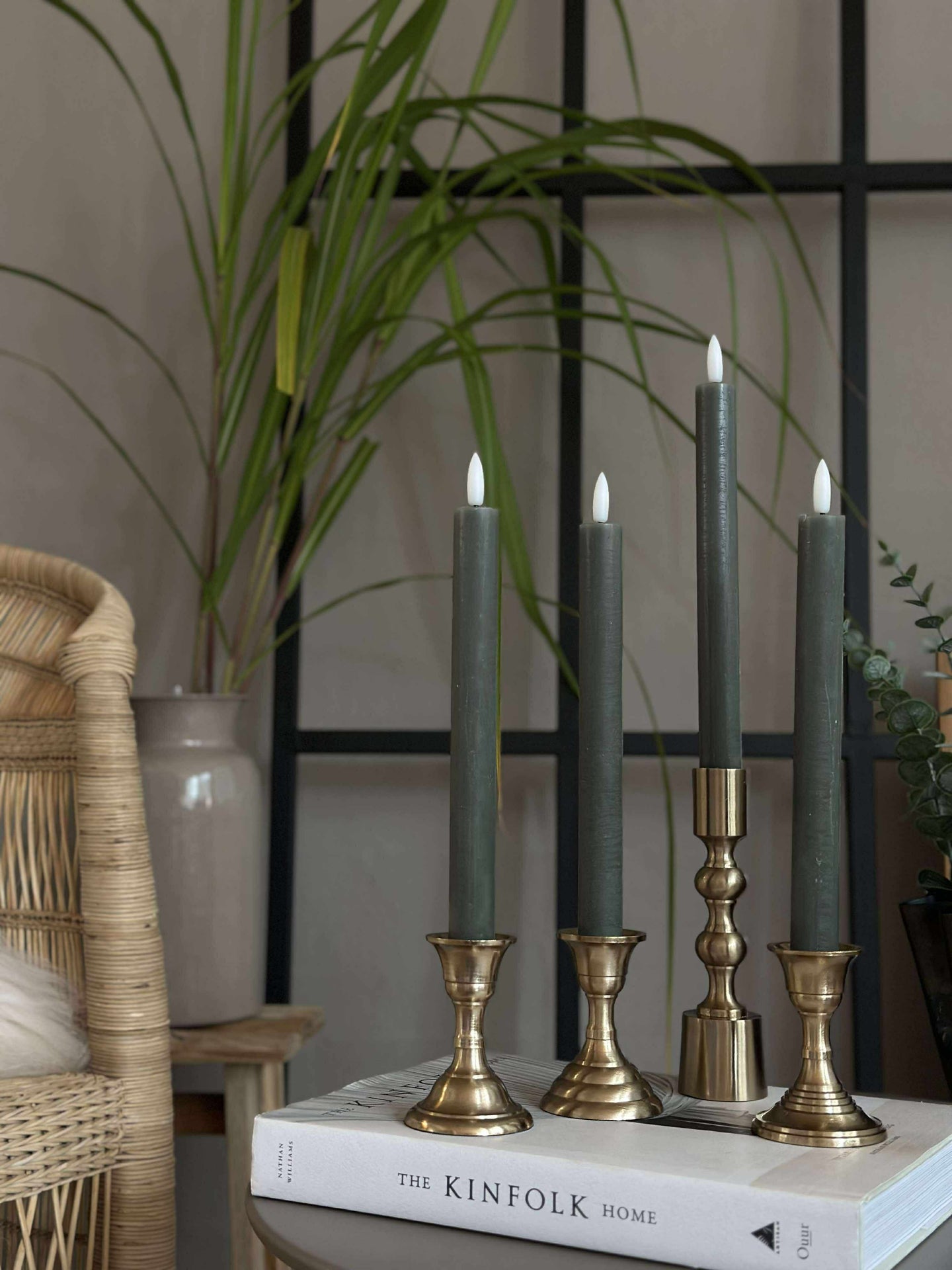 LED Stakelys 4 stk - Grønn