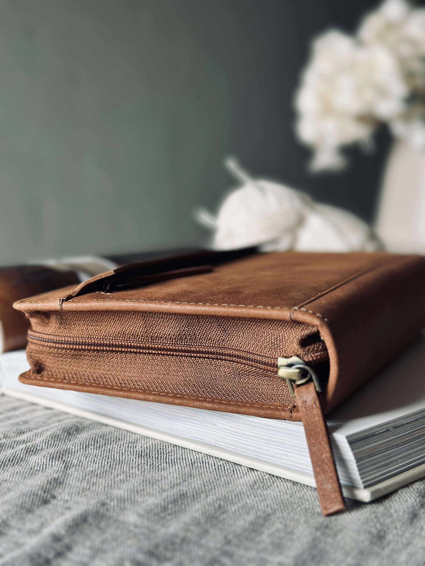 Organiser Cognac Lær
