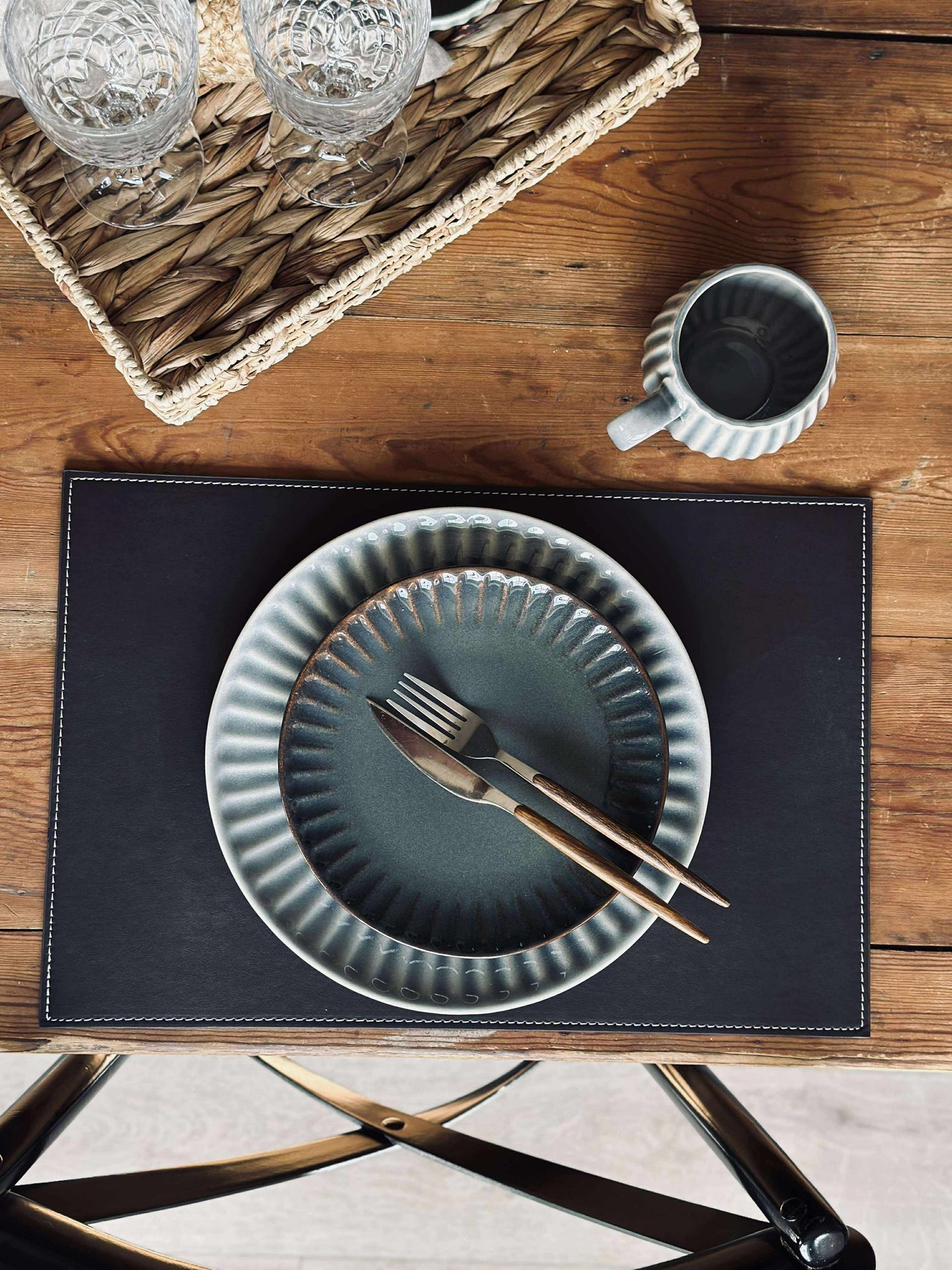 Dekkeserviett - 30x45 Mørk brun