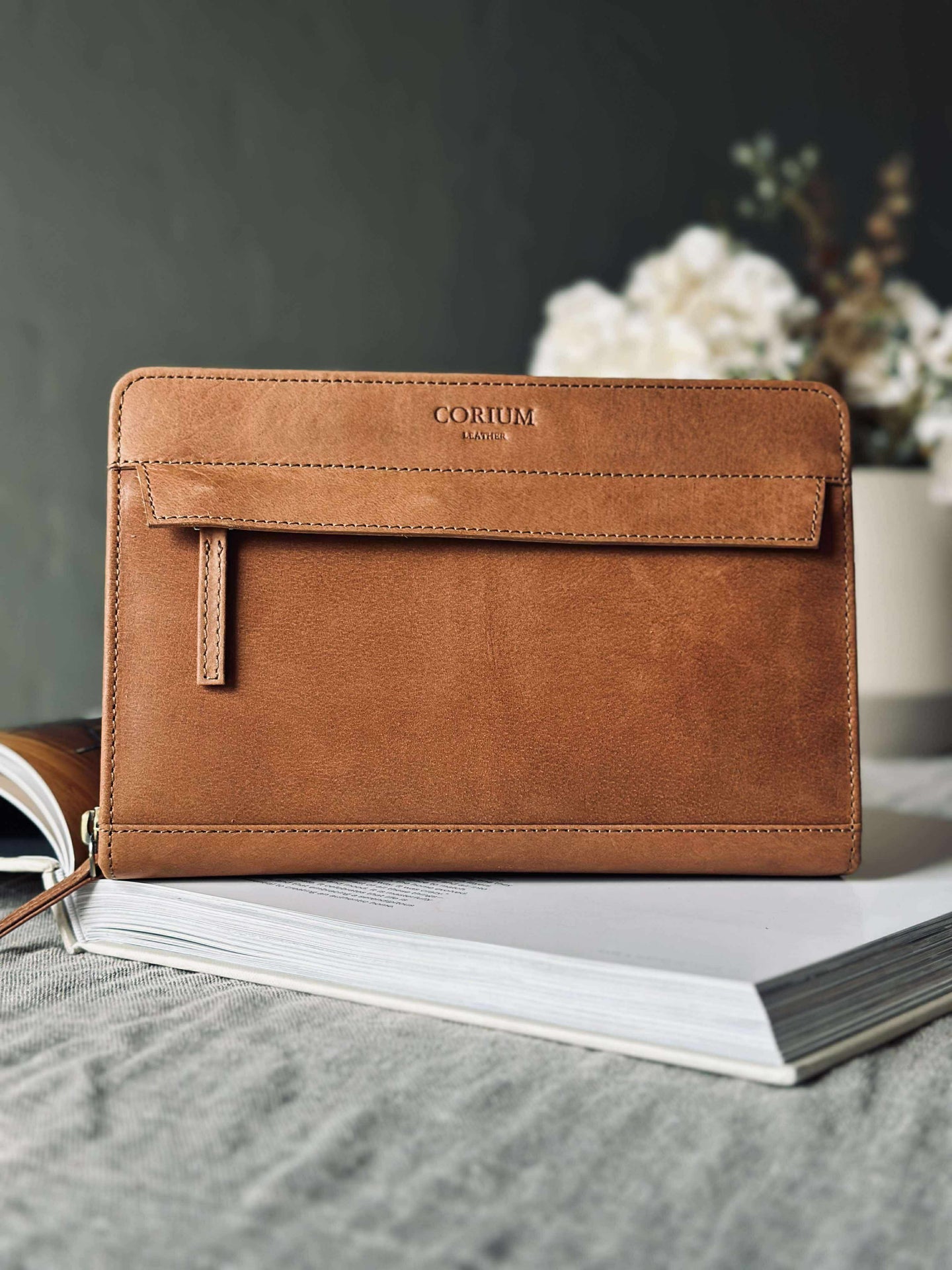 Organiser Cognac Lær