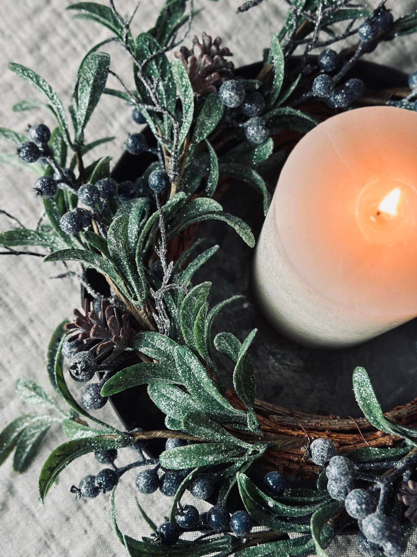 Krans med bær - Vinter