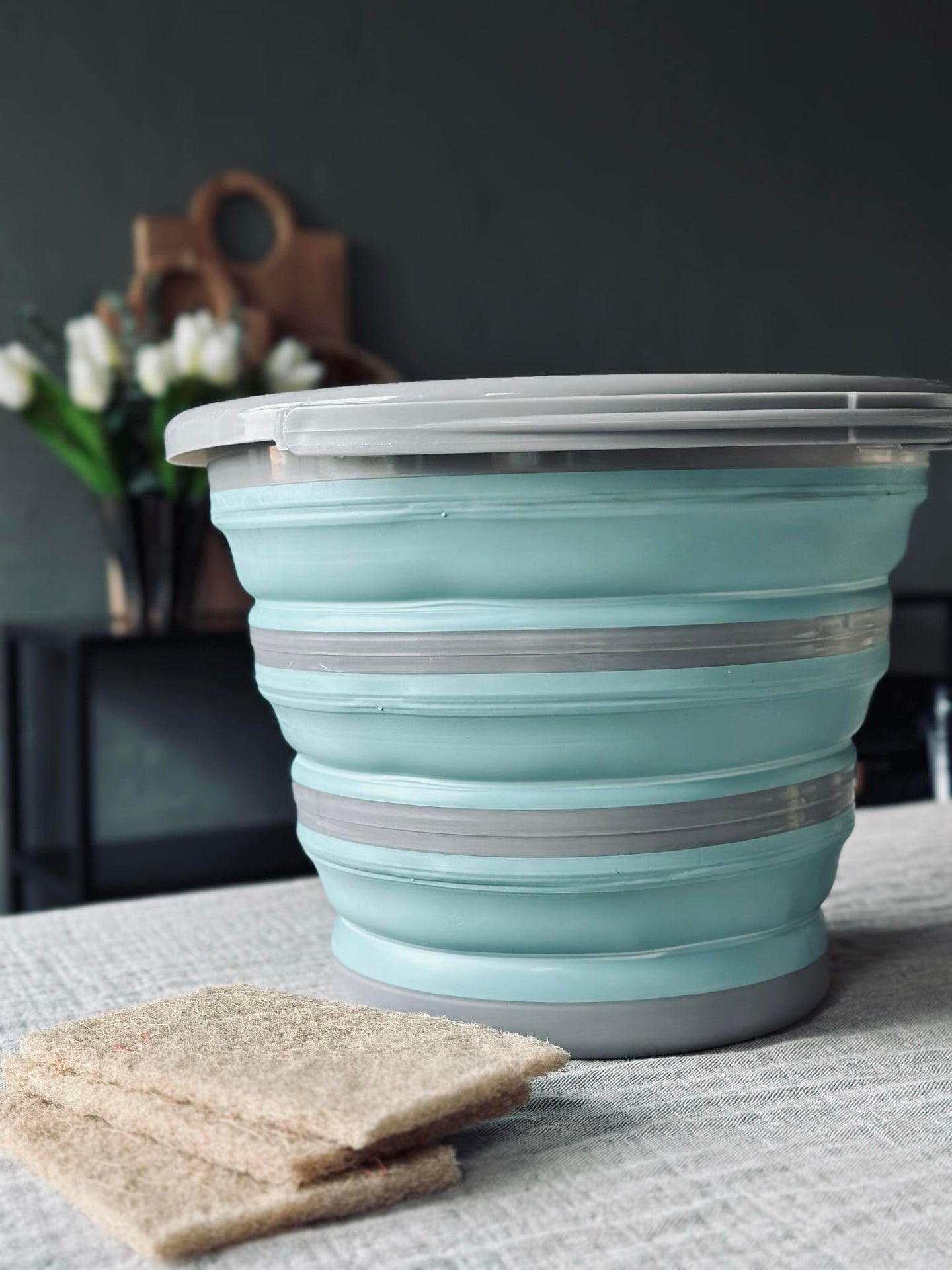 Sammenleggbar bøtte 10 liter - COLOR MIX