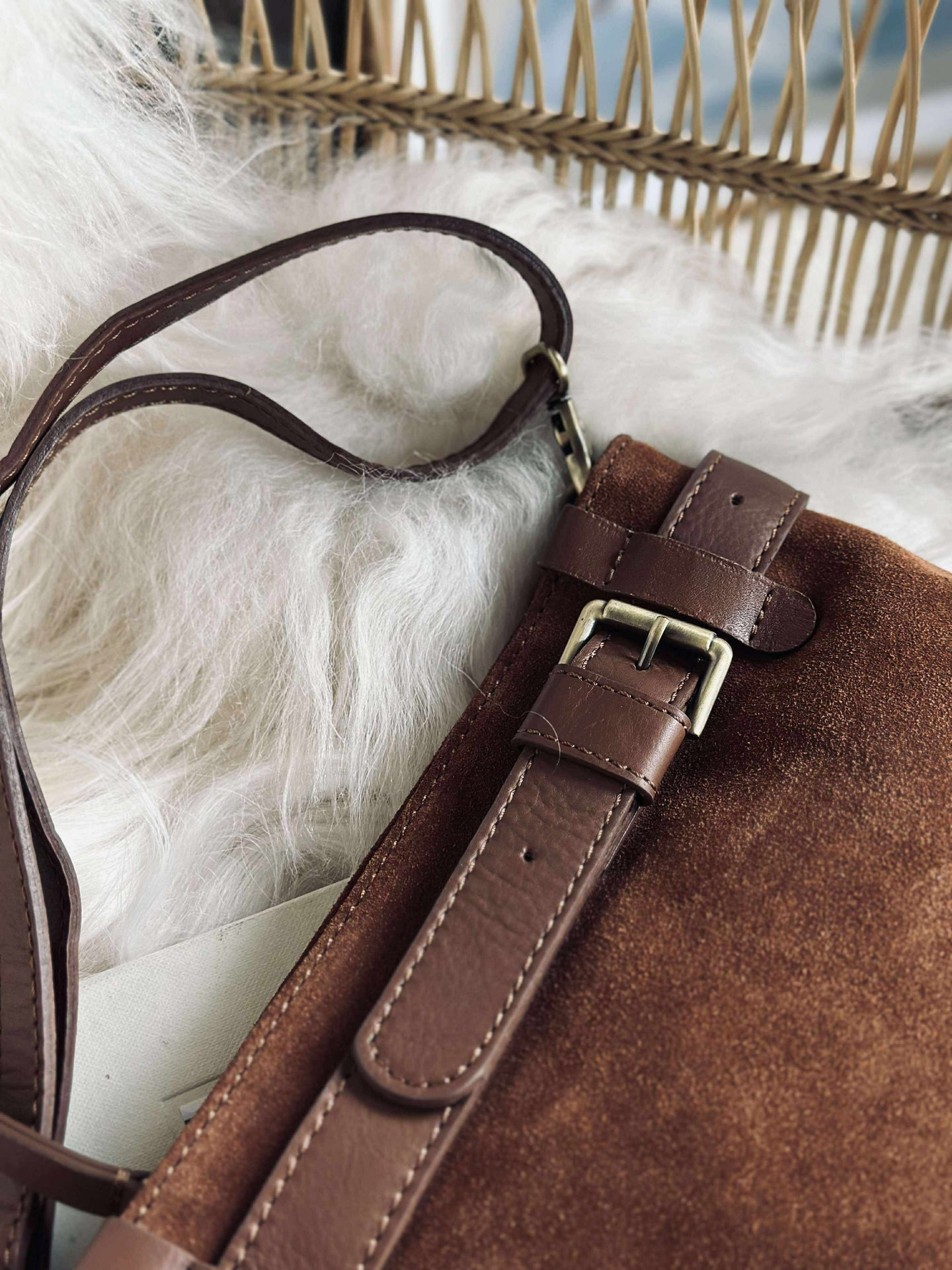 Clutch ruskinn - Cognac