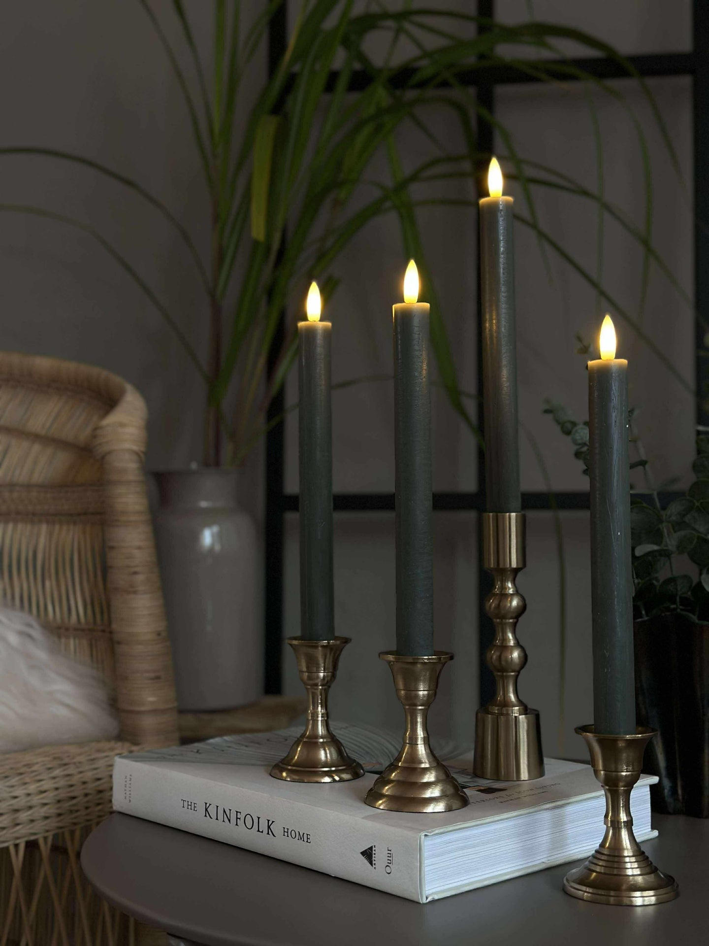 LED Stakelys 4 stk - Grønn