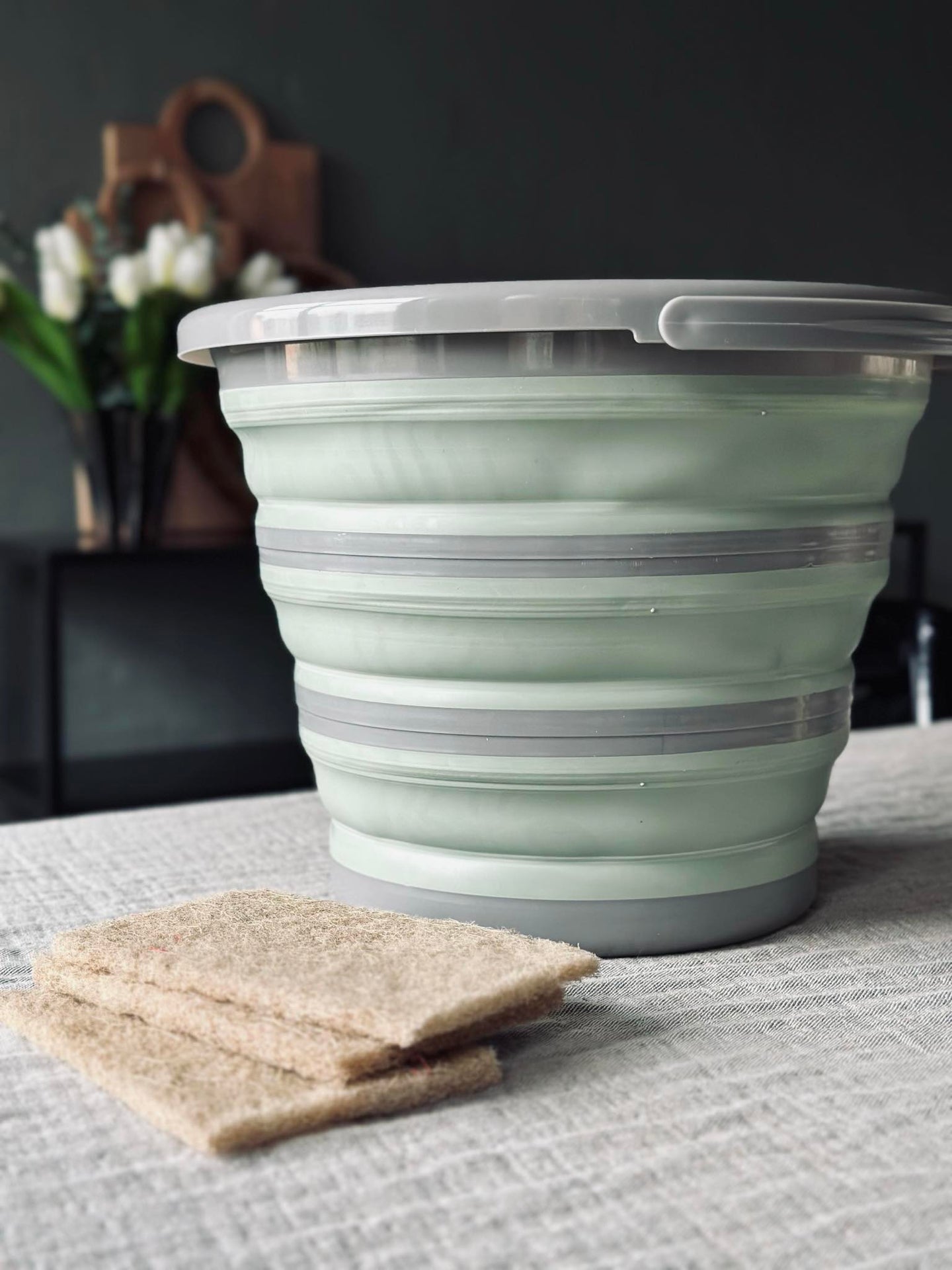 Sammenleggbar bøtte 10 liter - COLOR MIX