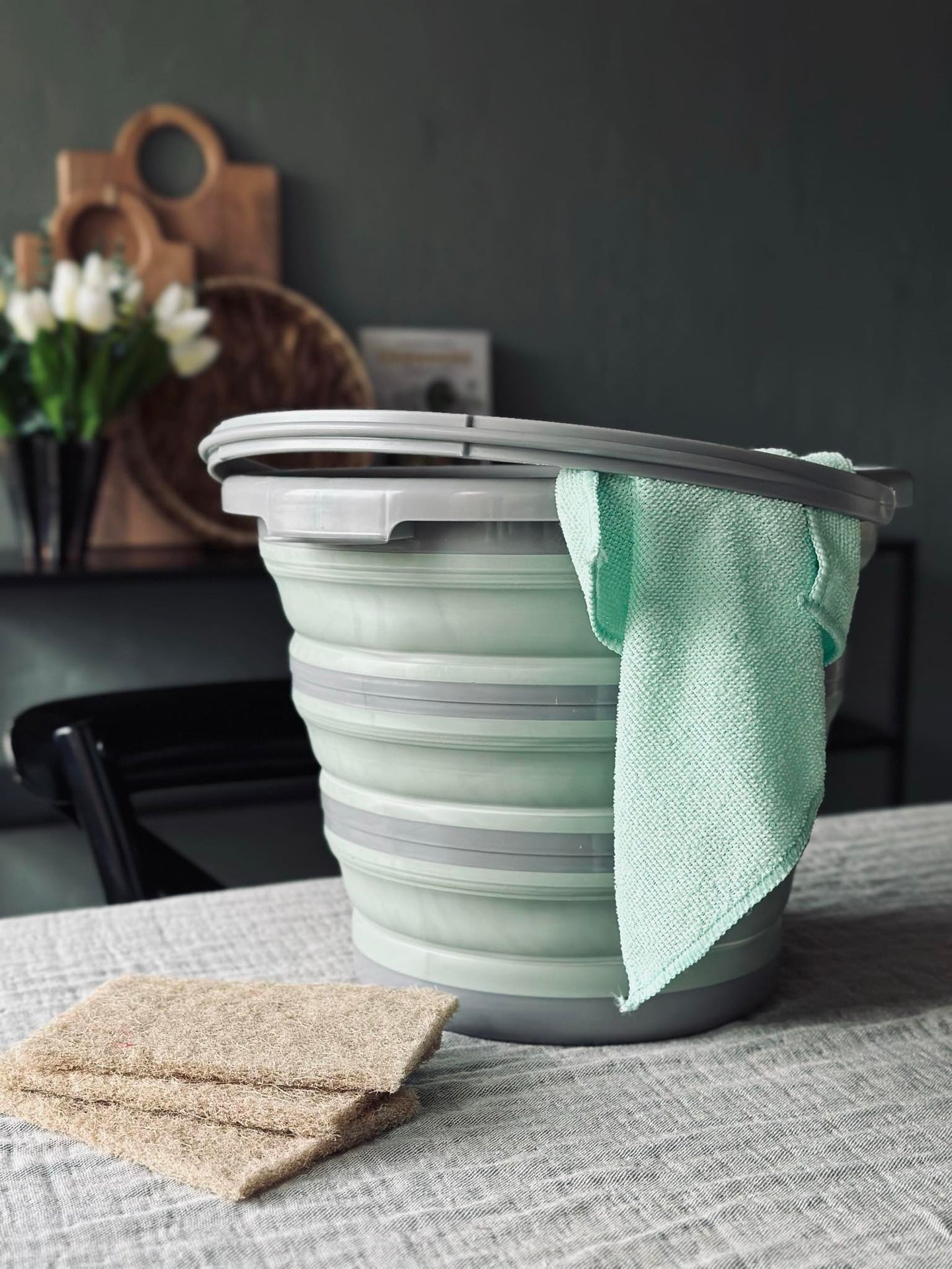 Sammenleggbar bøtte 10 liter - COLOR MIX