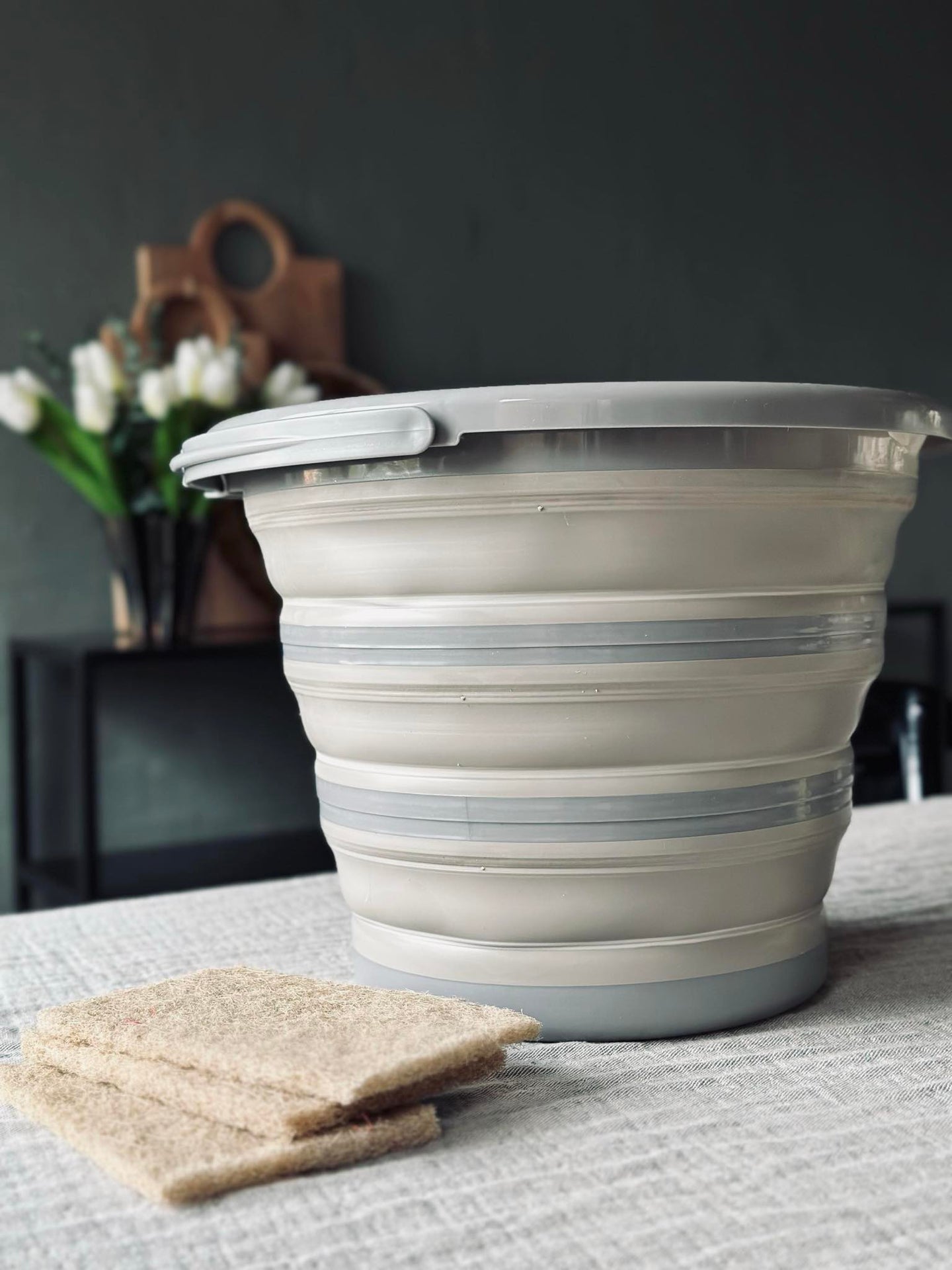 Sammenleggbar bøtte 10 liter - COLOR MIX