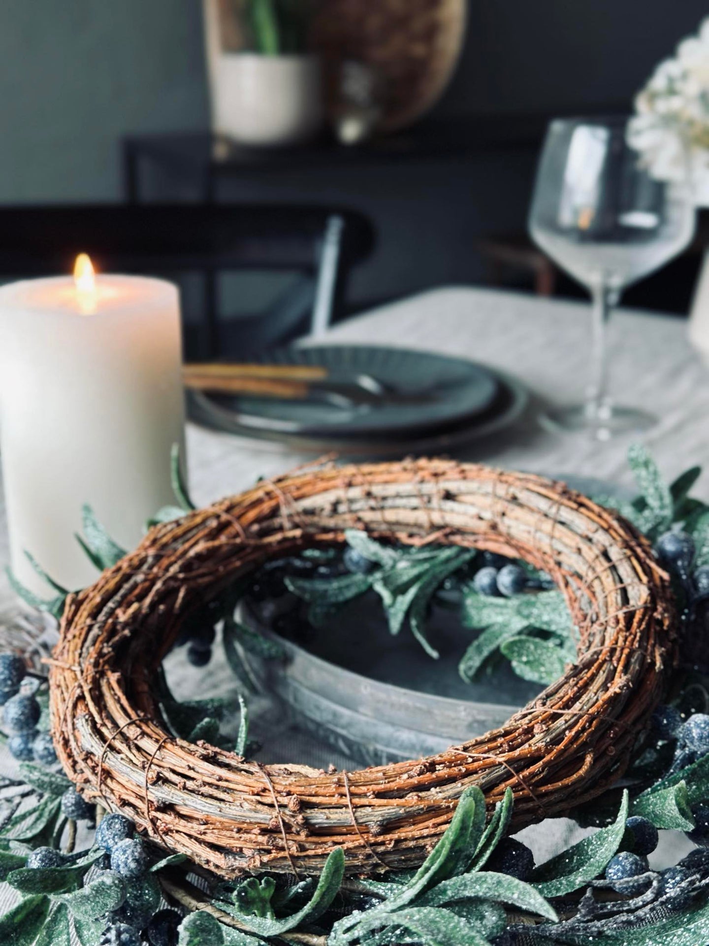 Krans med bær - Vinter