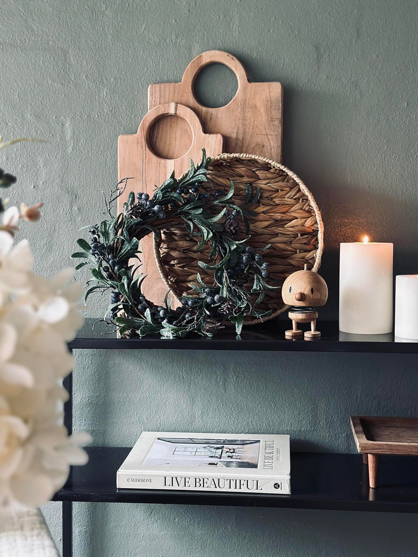 Krans med bær - Vinter