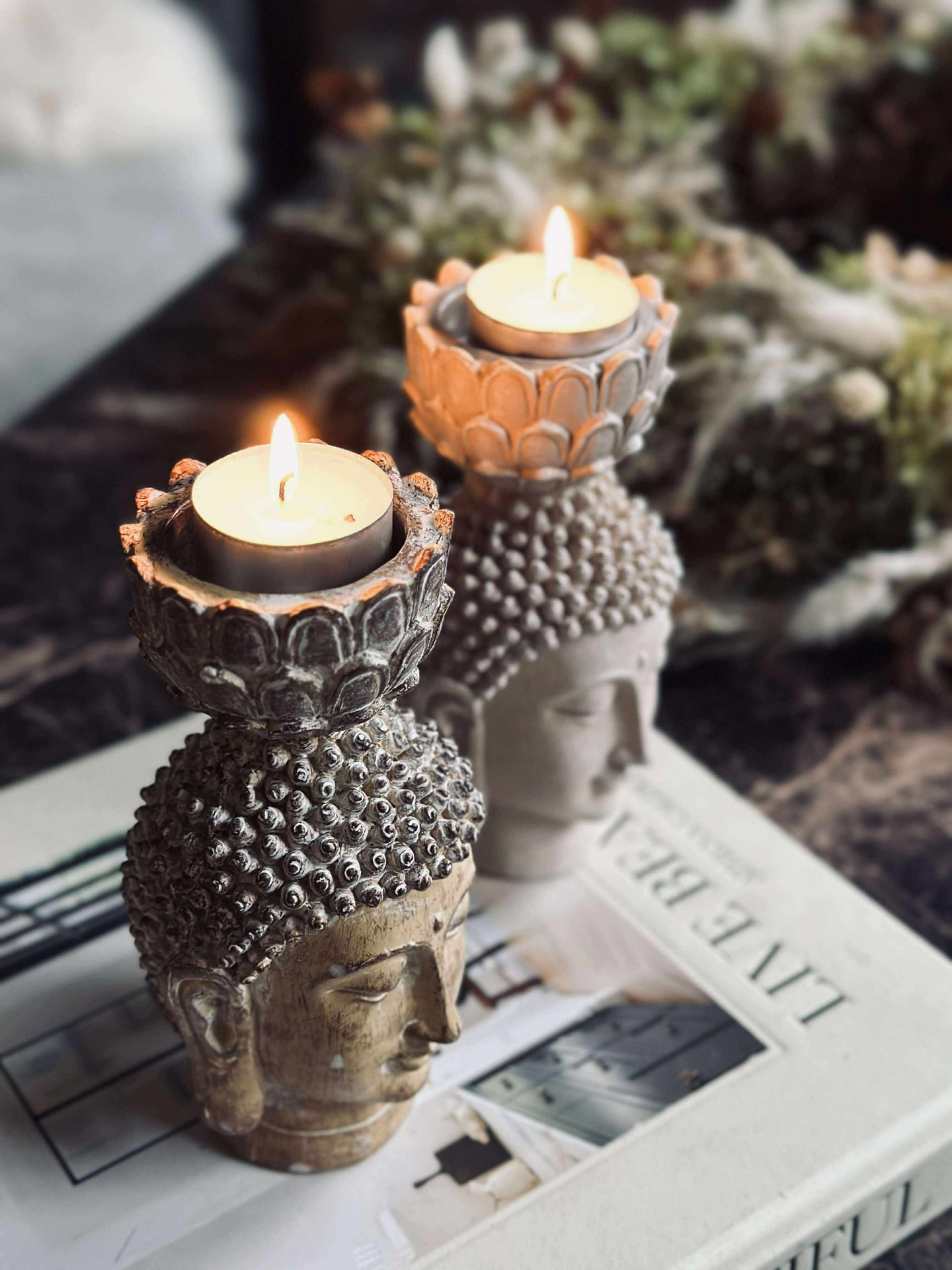 Telysholder Buddha small - MIX