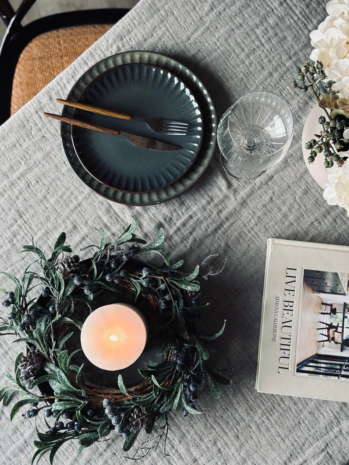 Krans med bær - Vinter