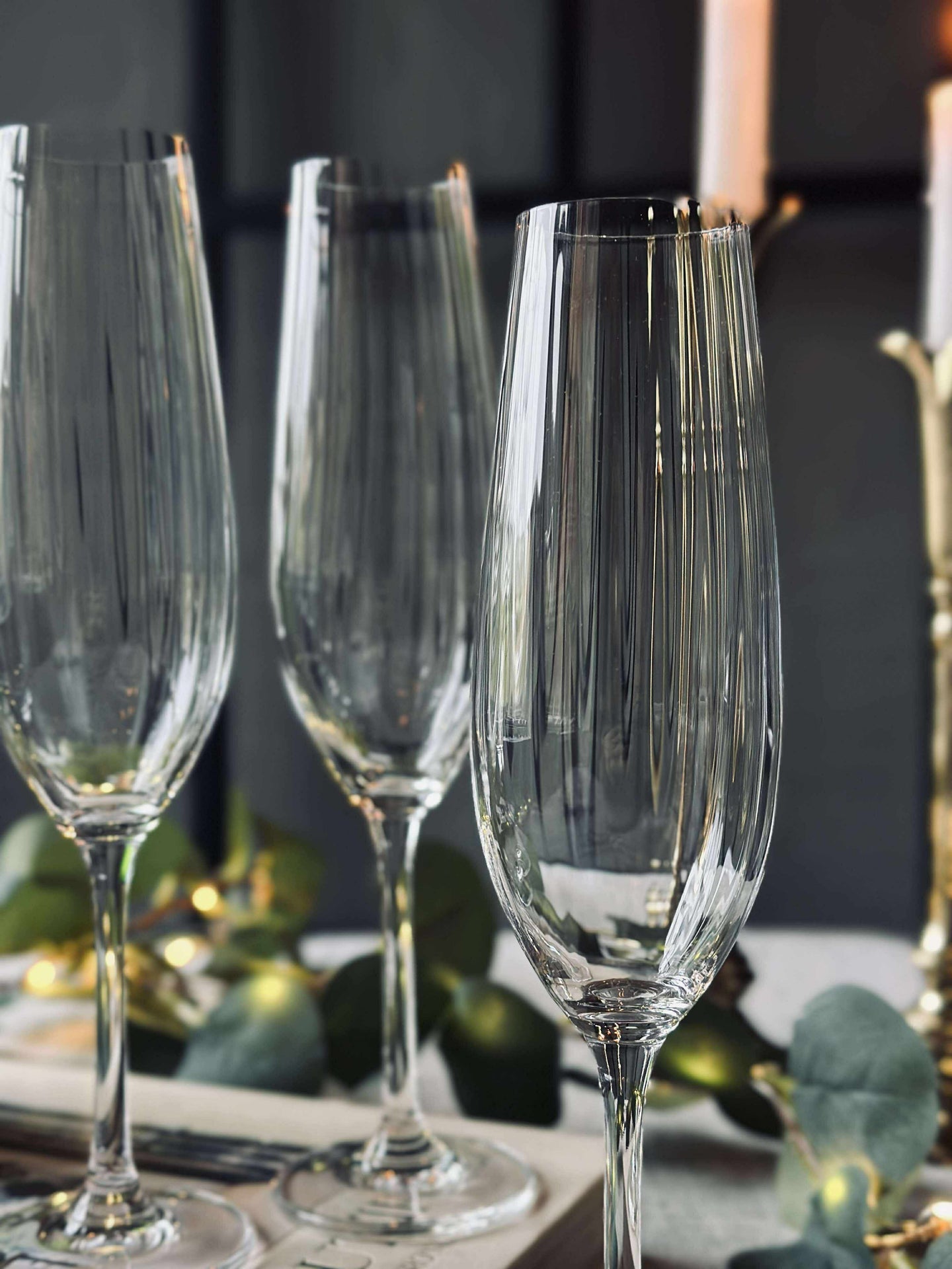 Champagneglass CRYSTAL - Sett med 4 stk.
