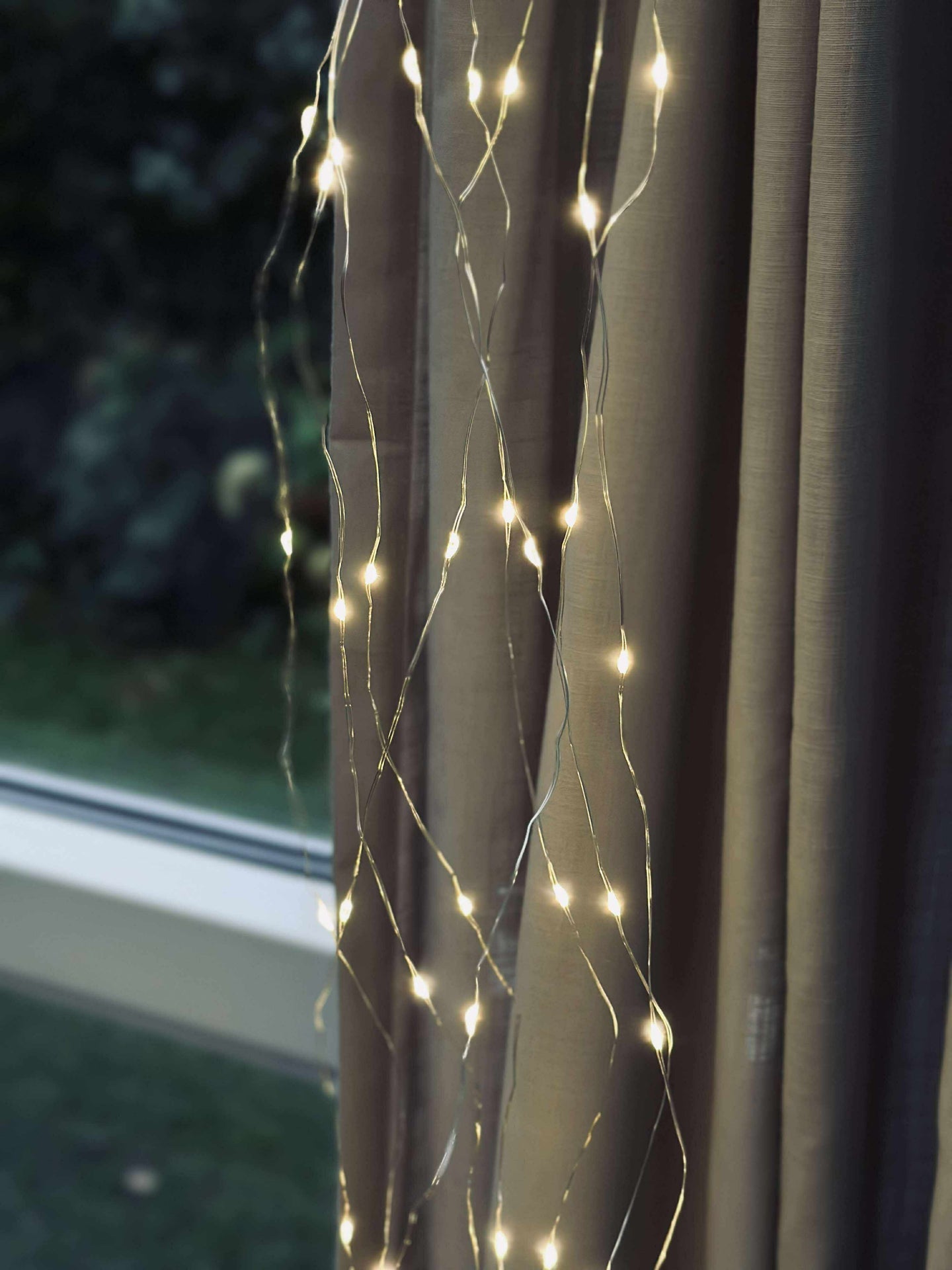 Hengende lyskjede med 160 LED-lys