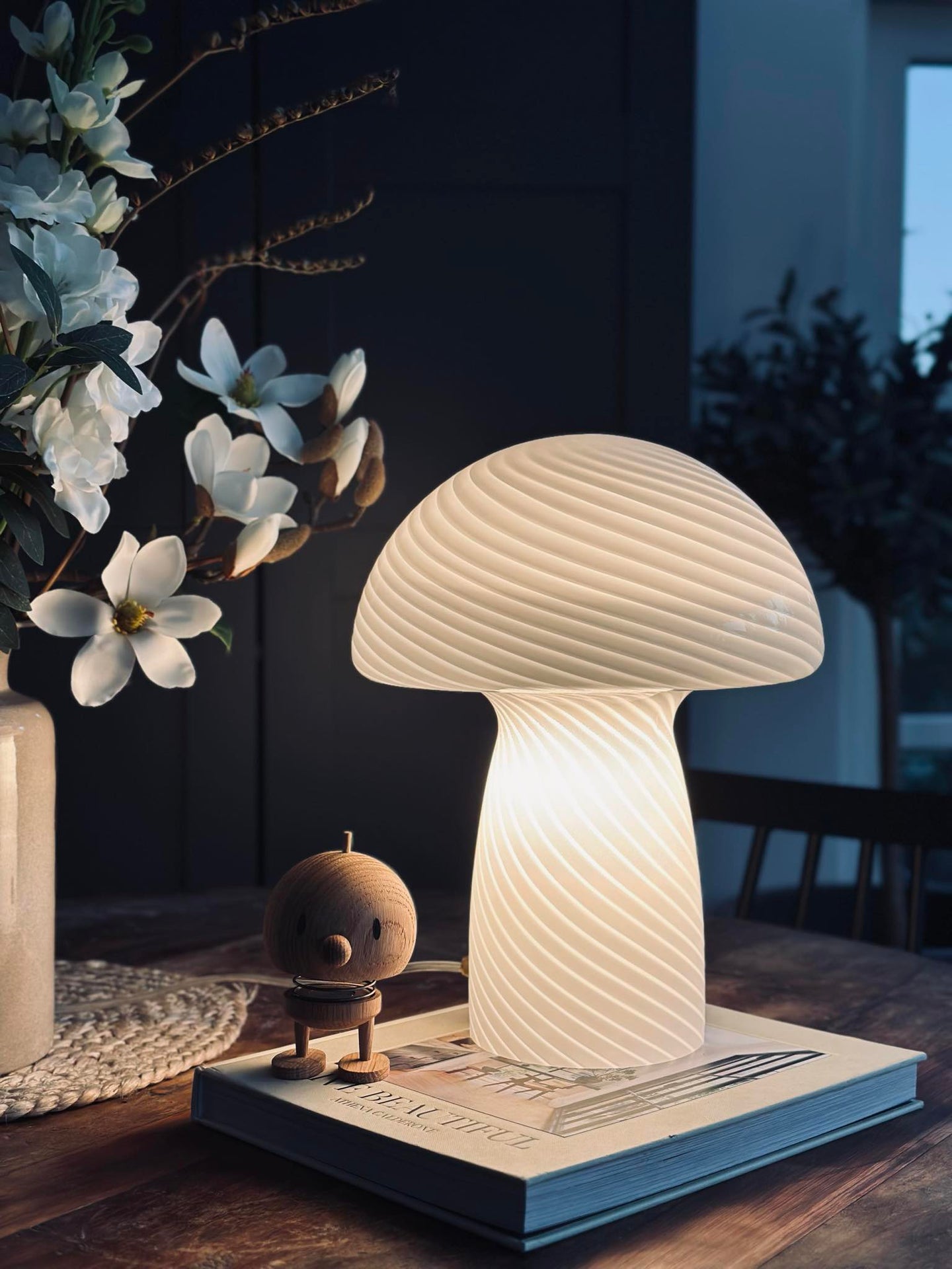 Mushroom Elsa - Hvit 32 cm