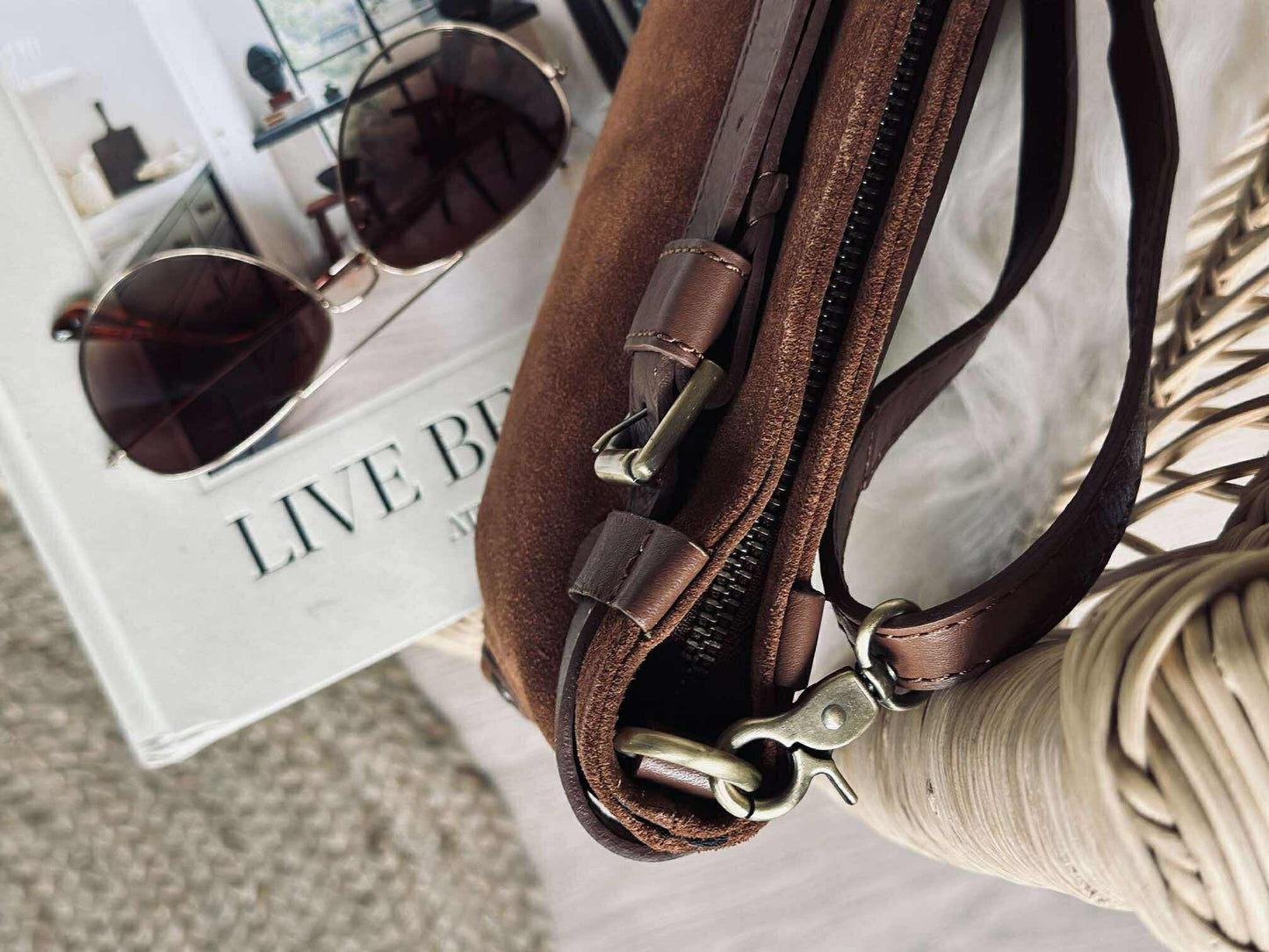 Clutch ruskinn - Cognac