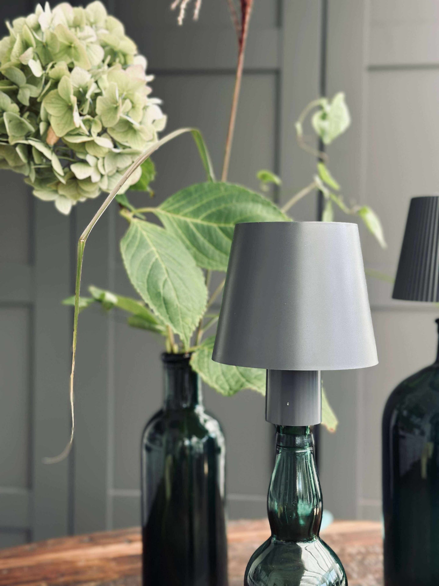 LED-lampe til vinflaske - Grå MIX